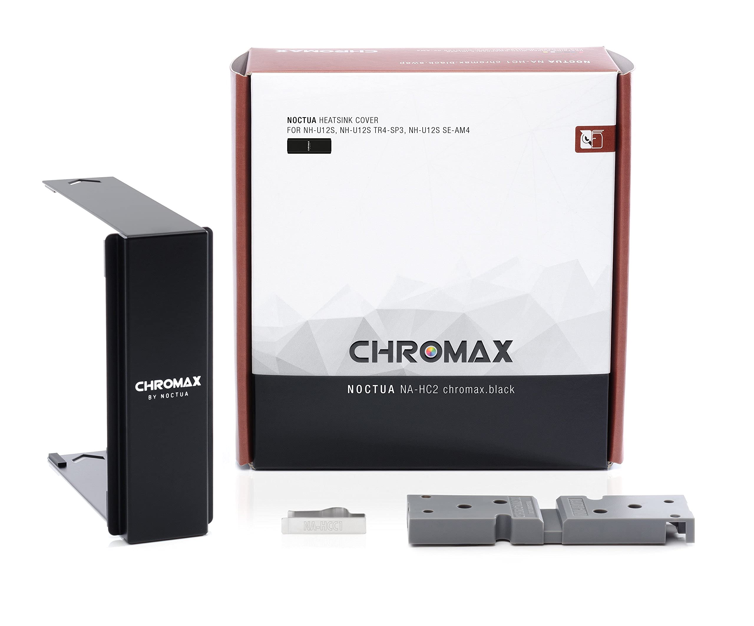 Noctua NH-U12S SE-AM4 Premium CPU Cooler with NA-HC2 chromax.Black Heatsink Cover - High Performance Cooling for Gaming PC, Workstation & Overclocking