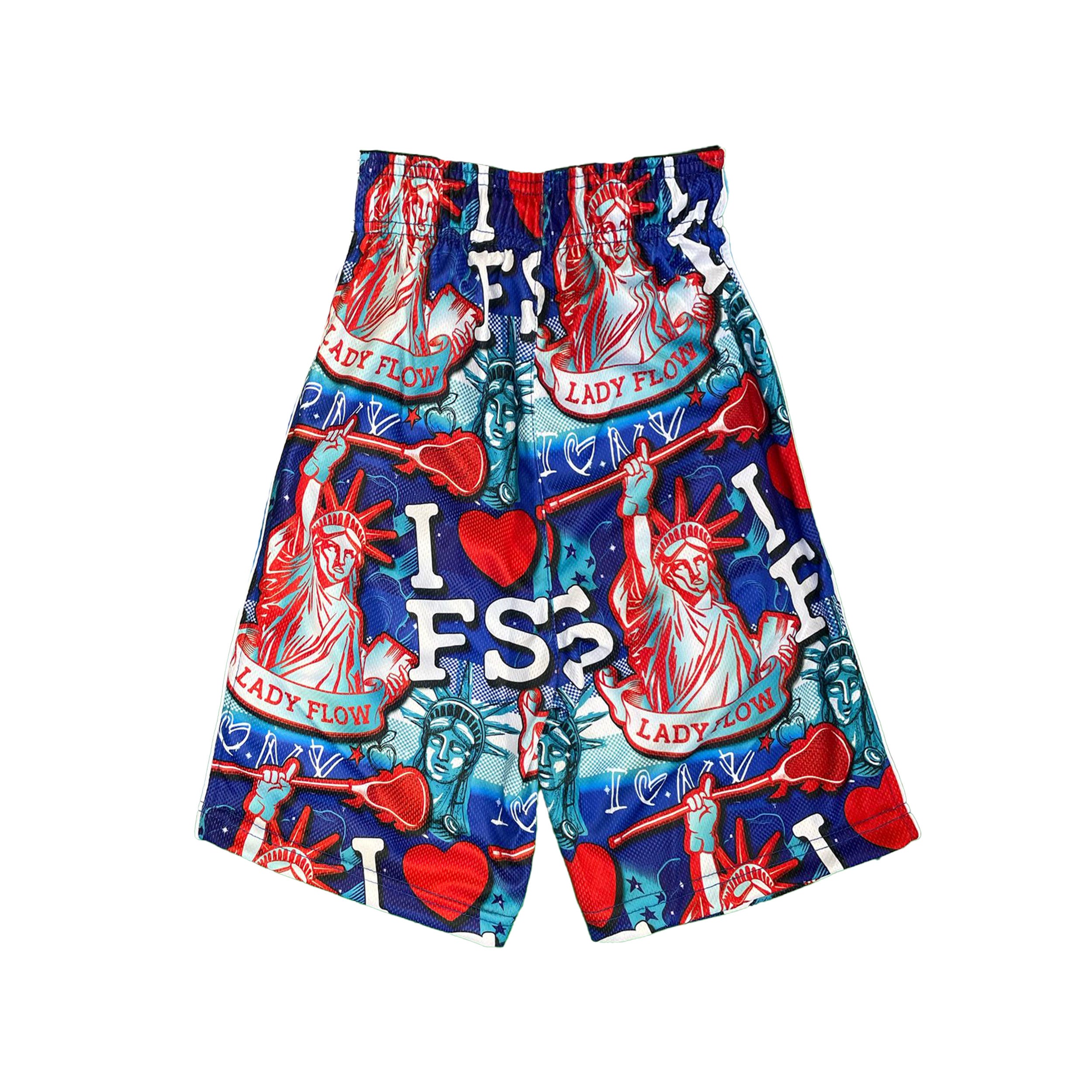 Men's Lady Liberty Flow Shorts - Lightweight & Breathable Running Shorts for Gym, Jogging & Outdoor Activities