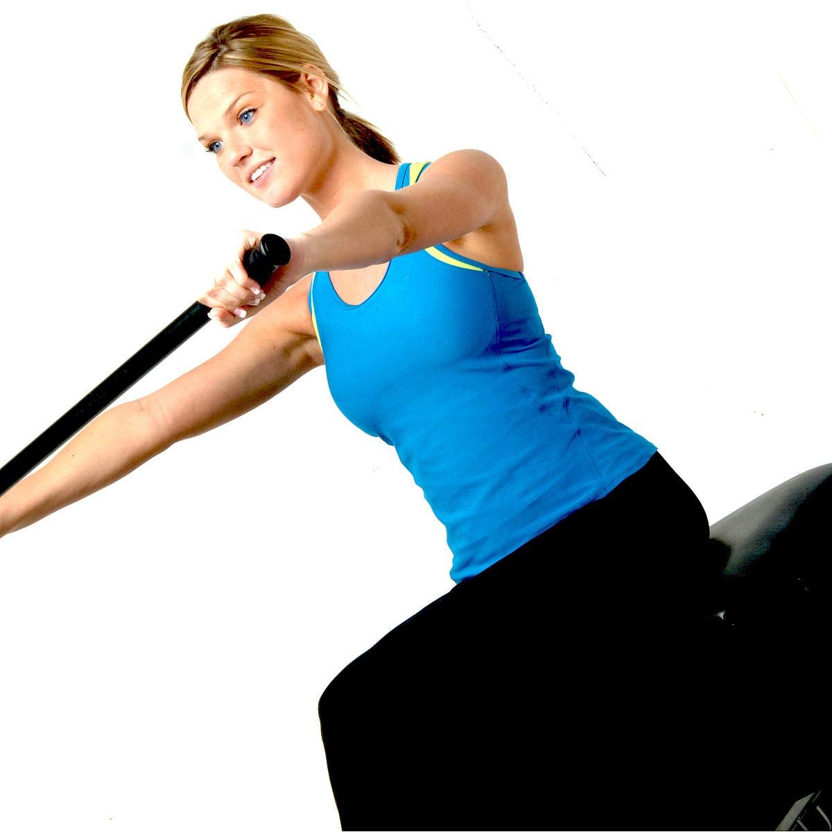 Stamina AeroPilates Box & Pole - Premium Pilates Equipment for Home Workouts | Perfect for Core Strength Training, Flexibility Exercises & Full Body Toning | Ideal for Yoga Studios, Gyms & Home Fitness Spaces