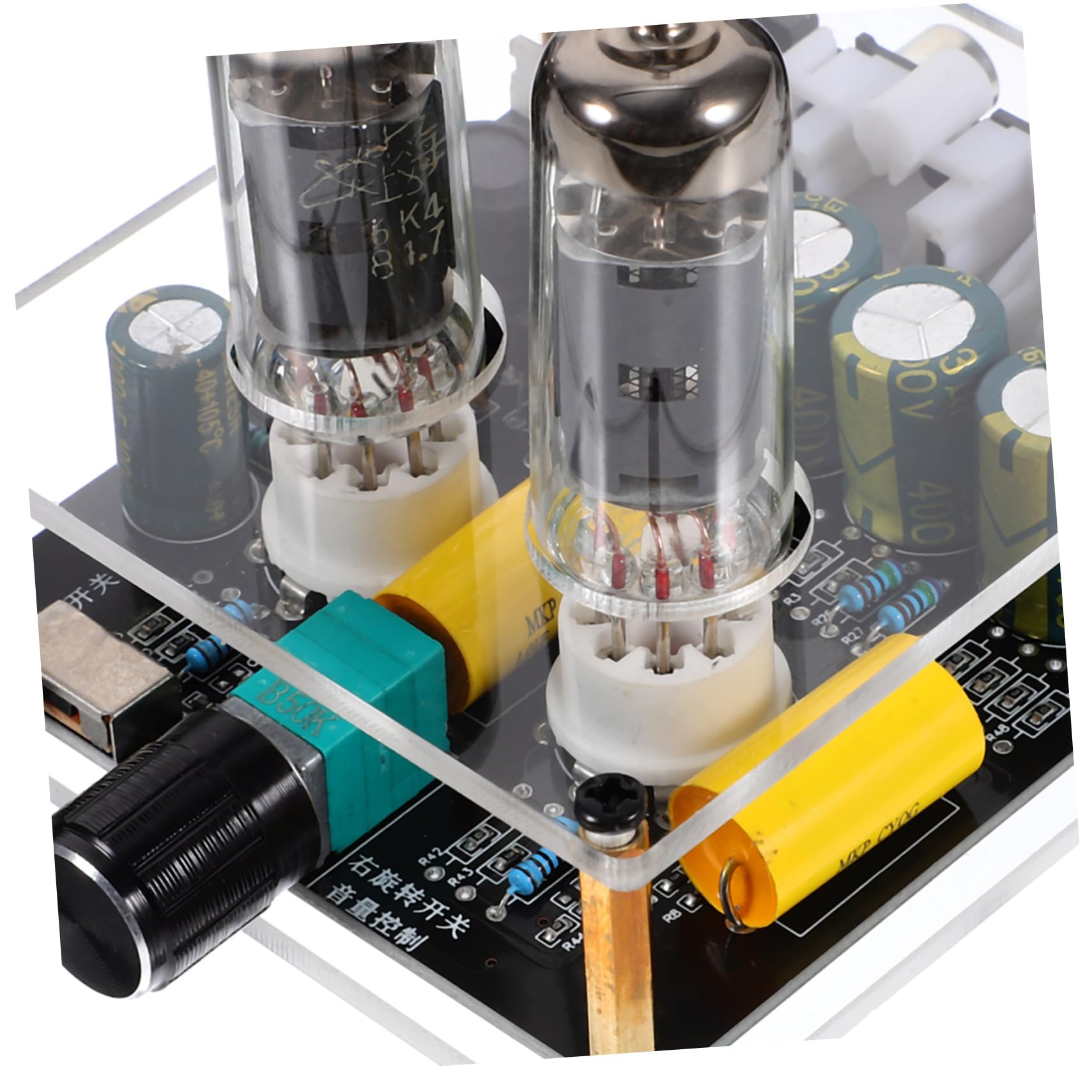 Jojofuny Vacuum Tube Phono Preamp for Turntable - High Fidelity Audio Preamplifier with Tube Board - Perfect for Vinyl Record Players & Hi-Fi Sound Systems