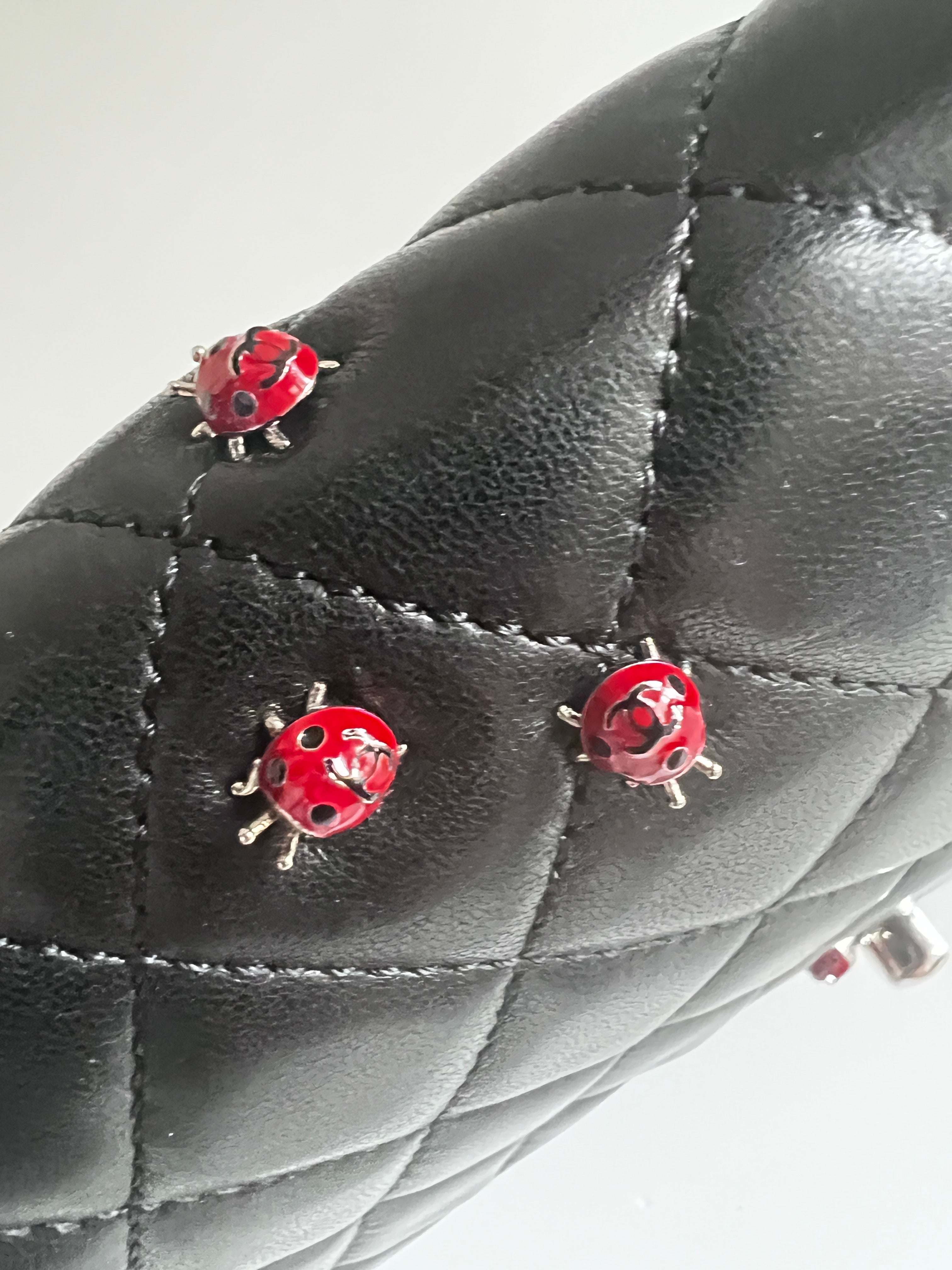 Authentic Chanel Ladybug Medium Flap Bag - Luxury Quilted Leather Crossbody Purse for Women | Perfect for Date Night, Parties & Special Occasions