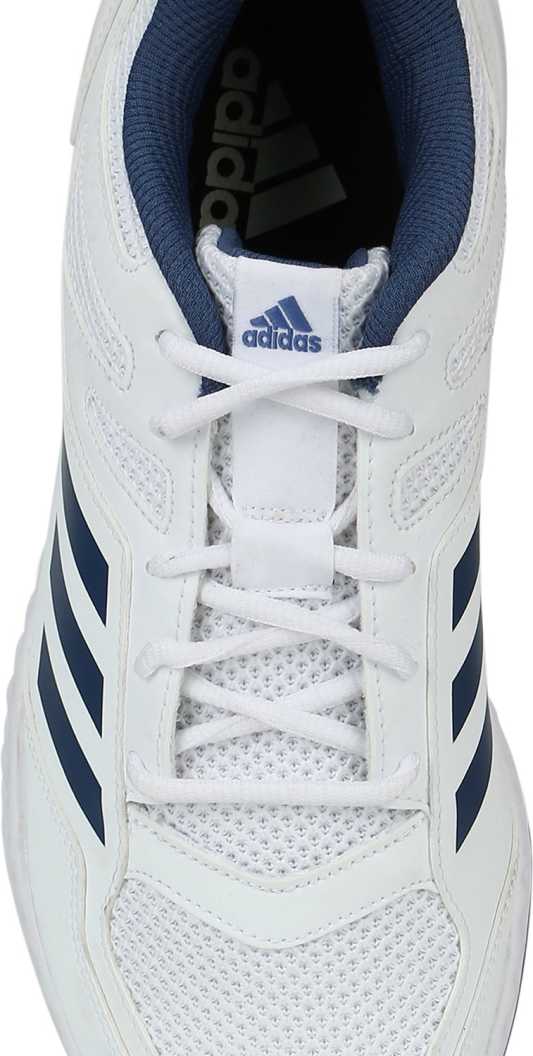 Adidas Cri Rise White/Blue Cricket Shoes - Lightweight & Durable for Men - Perfect for Cricket Matches & Training Sessions
