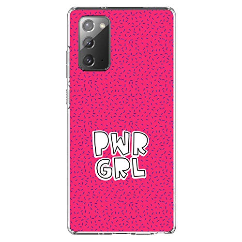 Girl Power - PWR GRL - Pink Background On Clear Case