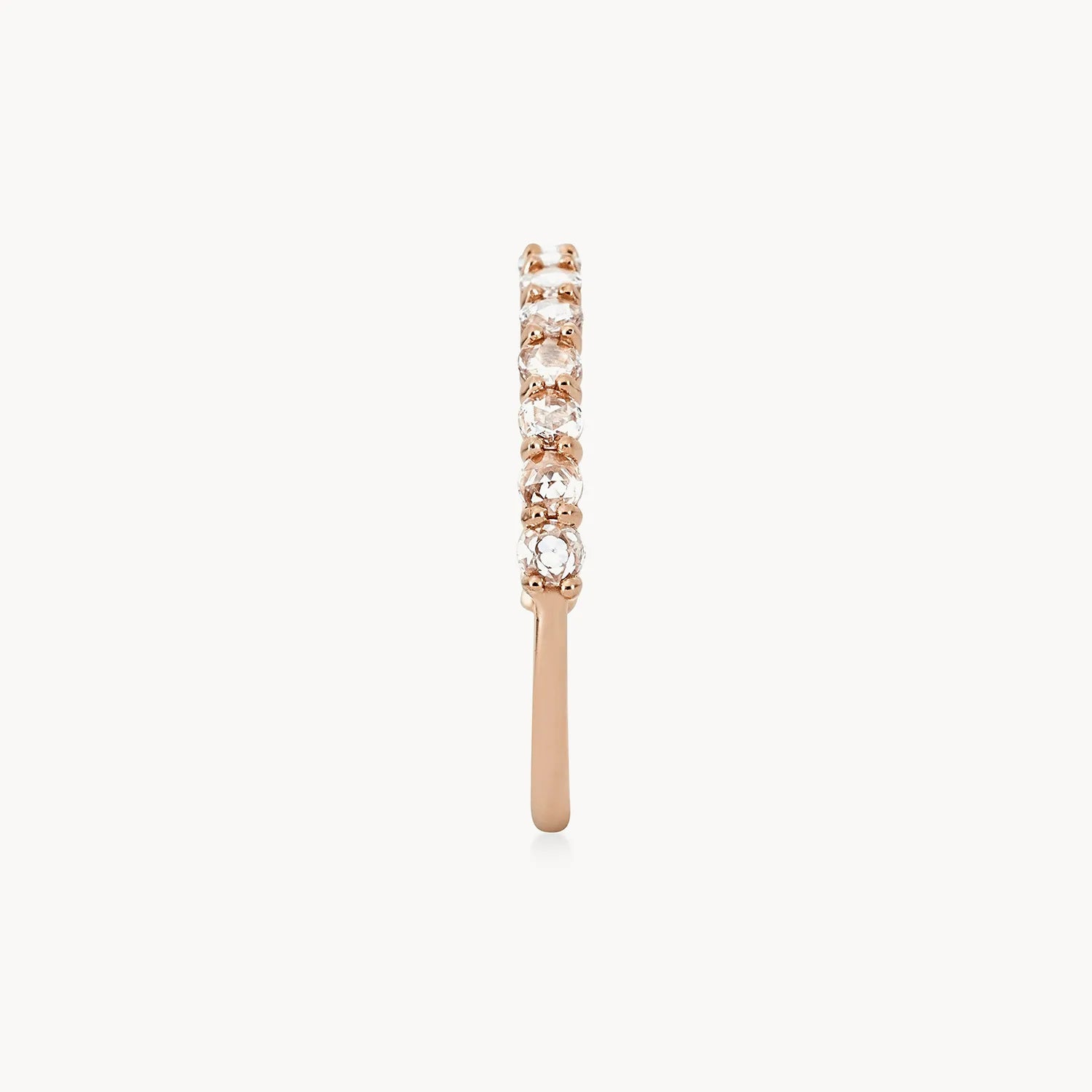 14K Rose Gold Moonglade Ring with White Diamonds | Elegant Dainty Jewelry for Women | Perfect for Weddings, Anniversaries & Special Occasions