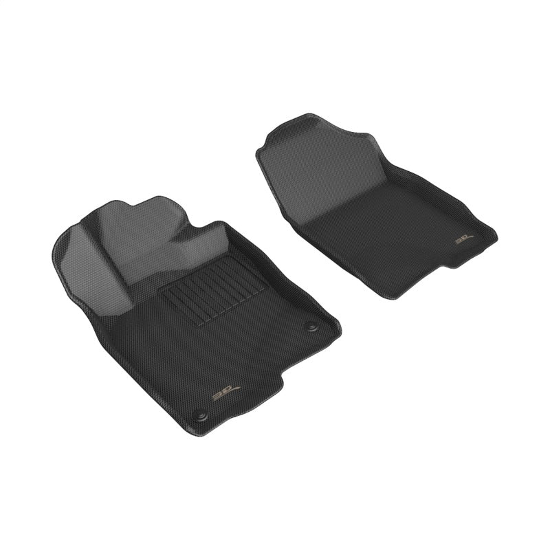 3D MAXpider Kagu Custom Fit Floor Mats for 2022 Honda Civic - 1st Row, Black - All-Weather Protection & Easy Cleaning for Daily Driving & Road Trips
