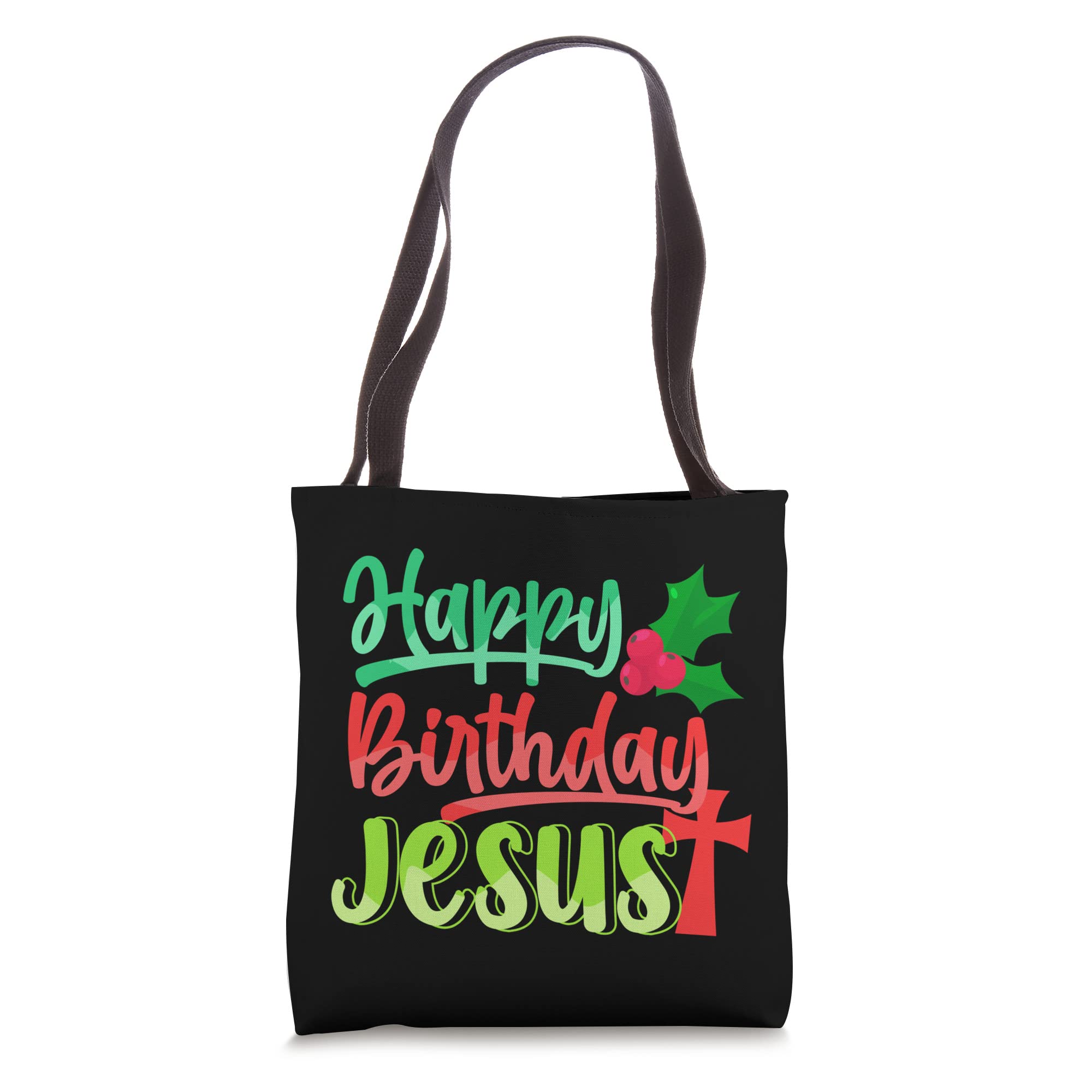 Jesus Christ Christmas Tote Bag - Religious Holiday Gift for Christian Celebrations, Xmas Advent, Church Events & Bible Study