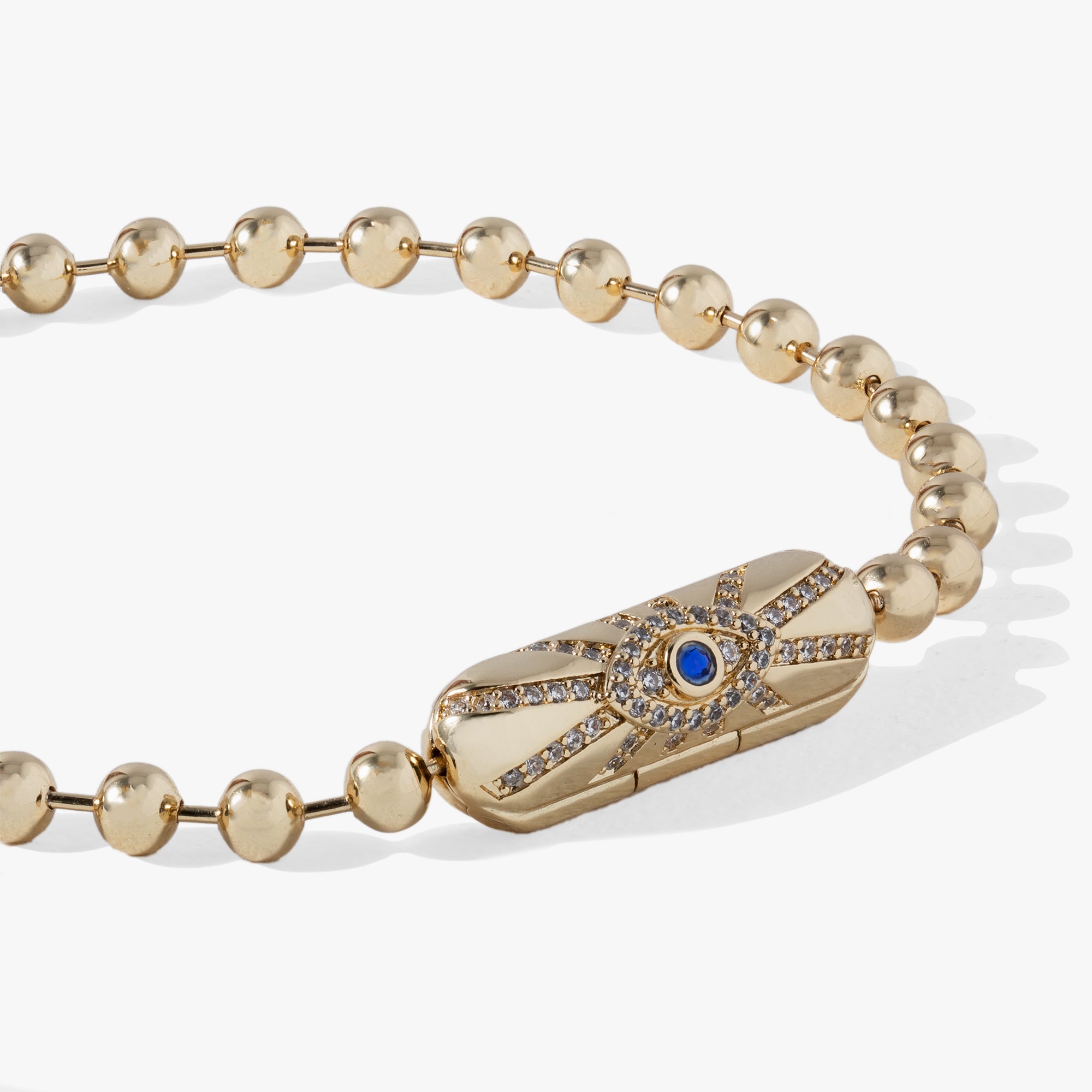 Evil Eye Barrel Closure Bracelet for Women - Protection Charm Jewelry for Good Luck & Positive Energy - Perfect for Everyday Wear, Gifts & Spiritual Healing