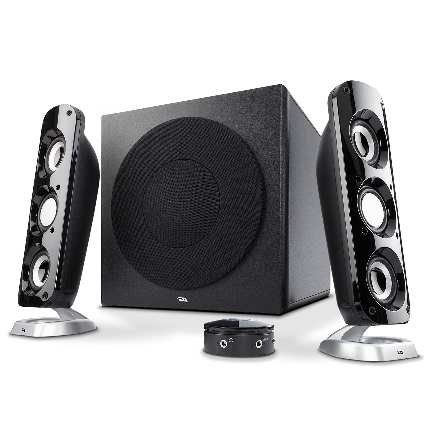 Cyber Acoustics CA-3908 2.1 Multimedia Speaker System with Powerful Subwoofer - 92W Peak Power, Deep Bass for Music, Movies & Gaming - Compatible with Desktop, Laptop & Console - Ideal for Home Office, Gaming Setup & Entertainment Systems