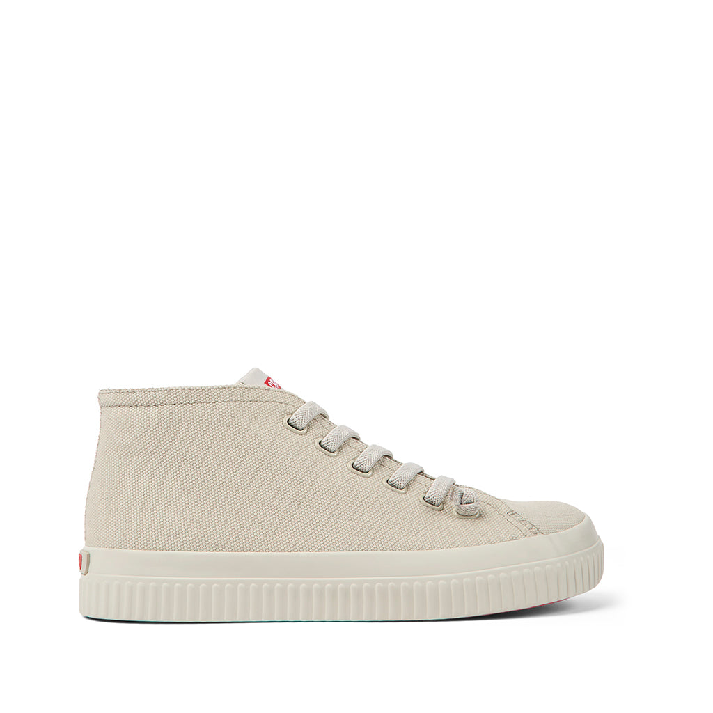 Camper Women's Peu Roda Light Pastel Grey Sneakers - Comfortable Casual Walking Shoes for Women | Perfect for Travel, Work & Everyday Wear