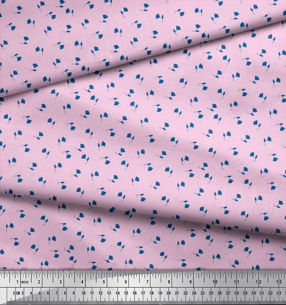 Soimoi Moss Georgette Brown Fabric by The Yard - 42 Inch Wide Printed Fabric with Leaves & Floral Motifs for Dresses, Blouses, Scarves & DIY Crafts - Artistic Shirting Material for Fashion Designers