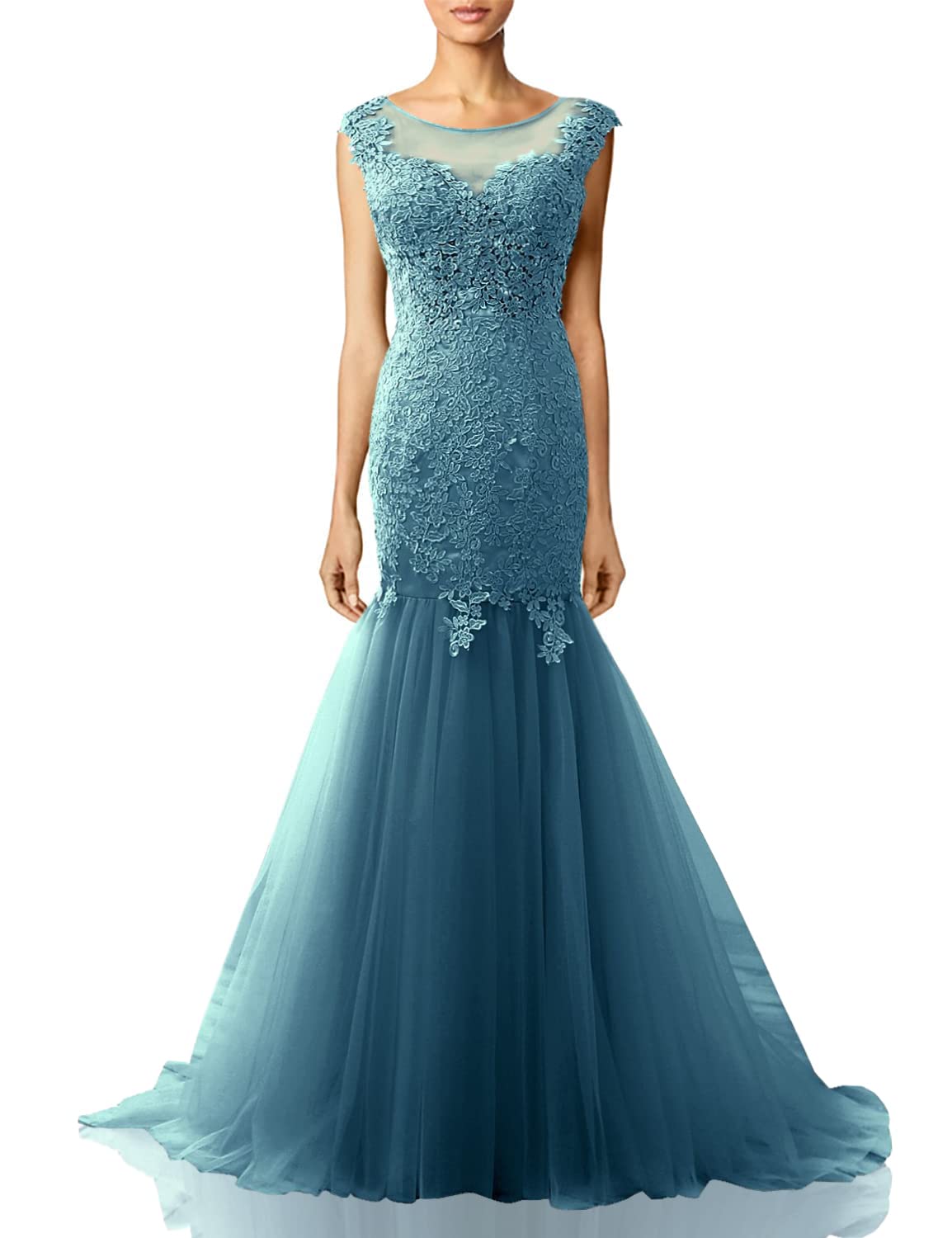 Elegant Lace Mermaid Prom Dress for Women - Long Formal Evening Gown for Homecoming, Ball, Wedding & Special Occasions