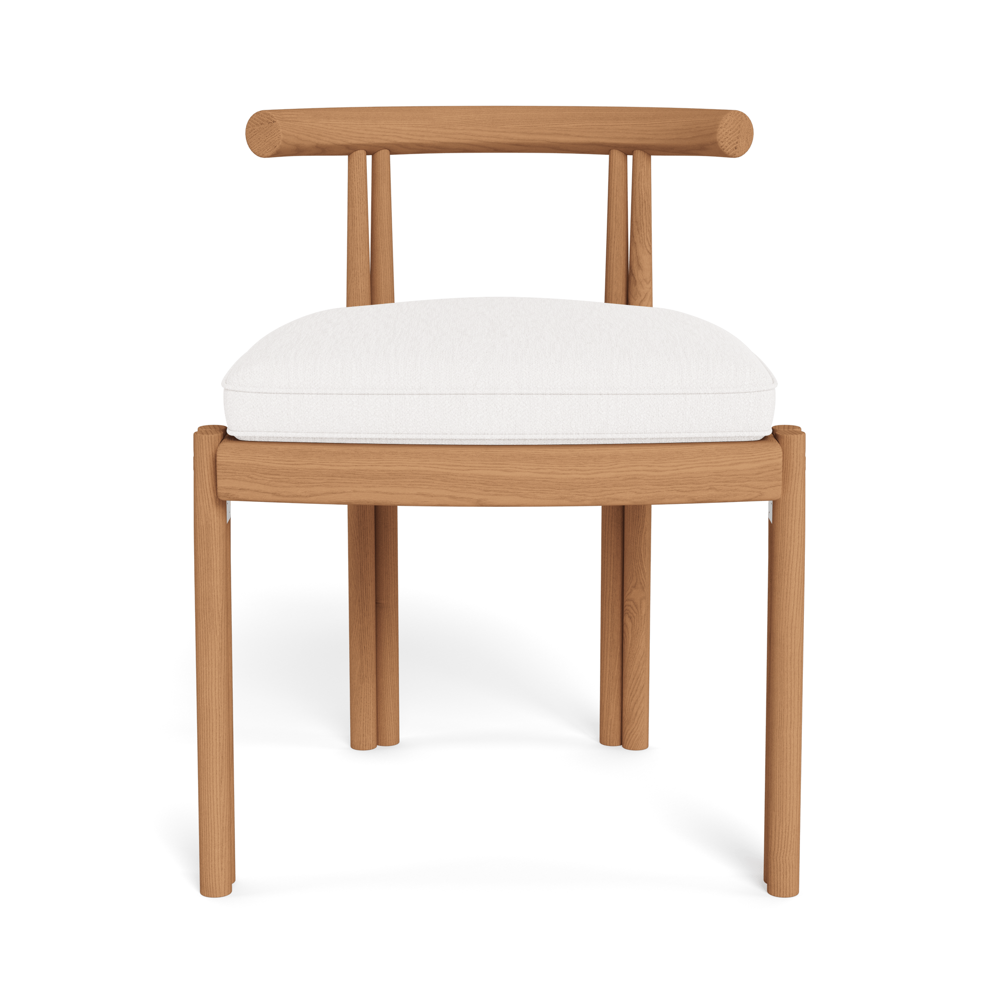 Premium Cove Teak Armless Dining Chair - Solid Teak Wood, Water-Resistant, Indoor/Outdoor Use - Perfect for Patio, Deck, Dining Room & Restaurant Seating