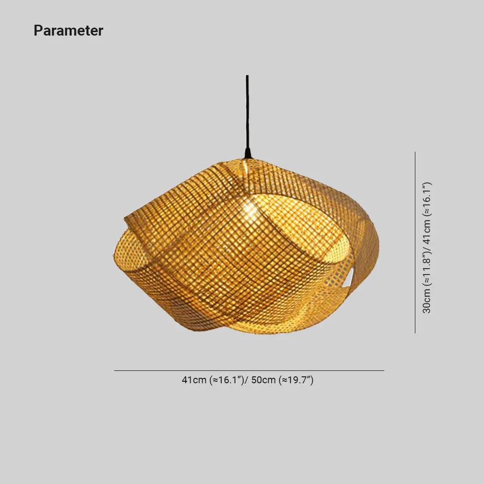 Modern Woven Mesh Oval Pendant Light for Dining Room - Handcrafted Rattan Chandelier with Warm Ambient Lighting - Perfect for Kitchen Island, Breakfast Nook & Farmhouse Decor