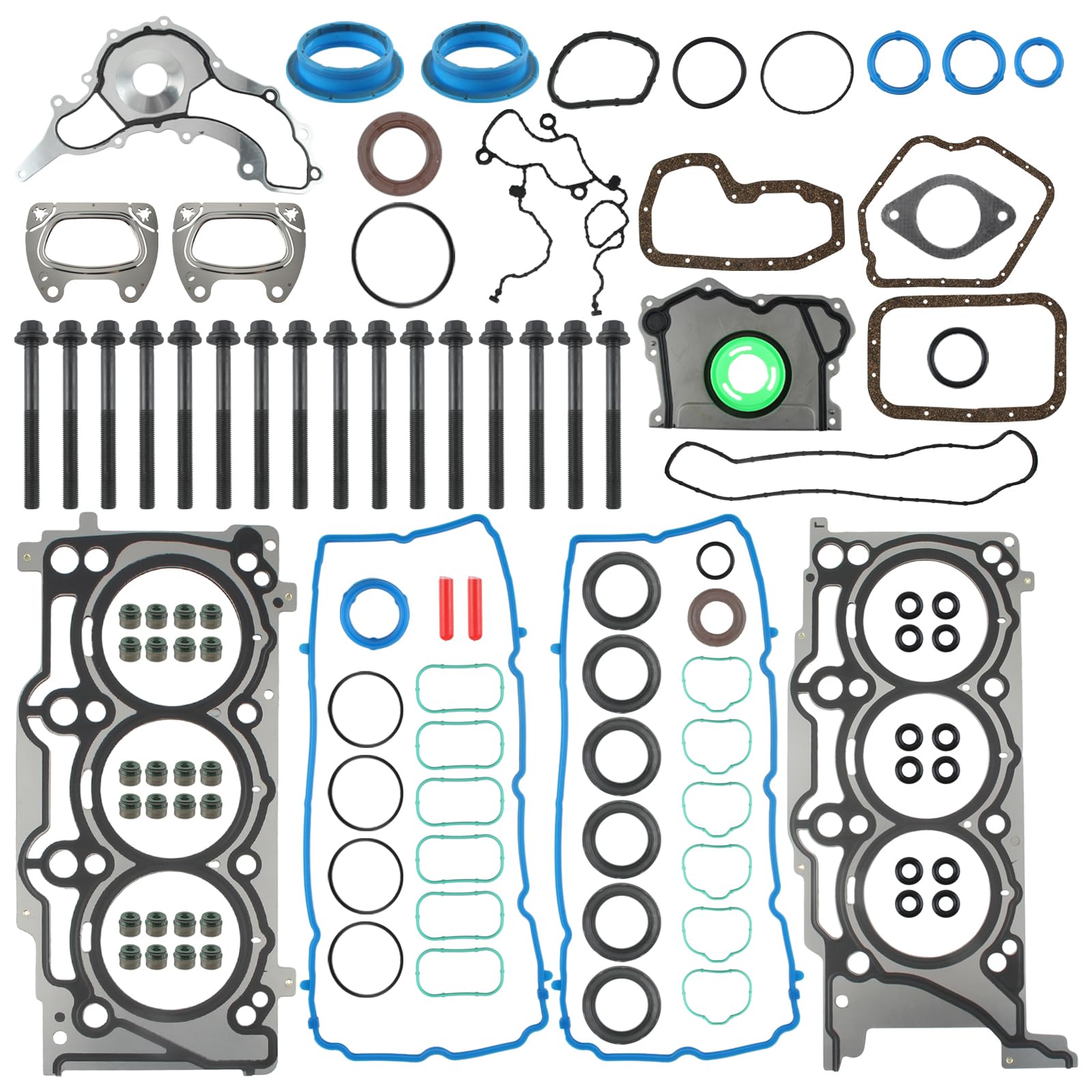 High-Quality ES72467 Engine Head Gaskets Kit HS26541PT - Compatible with Chrysler 200/300, Jeep Grand Cherokee/Wrangler, Dodge Challenger/Charger, Ram 1500 - 3.6L V6 DOHC Cylinder Head Gasket Set - Perfect for Engine Repair & Maintenance
