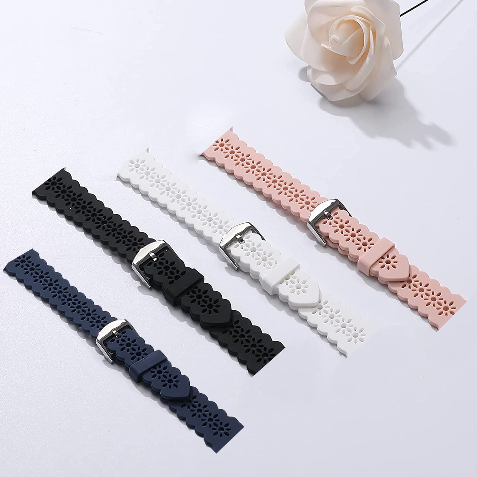 TOZO S3 Smart Watch Band Replacement - 1.83 Inch Silicone Strap Compatible with TOZO S3 Smartwatch - Perfect for Workouts, Running & Everyday Wear