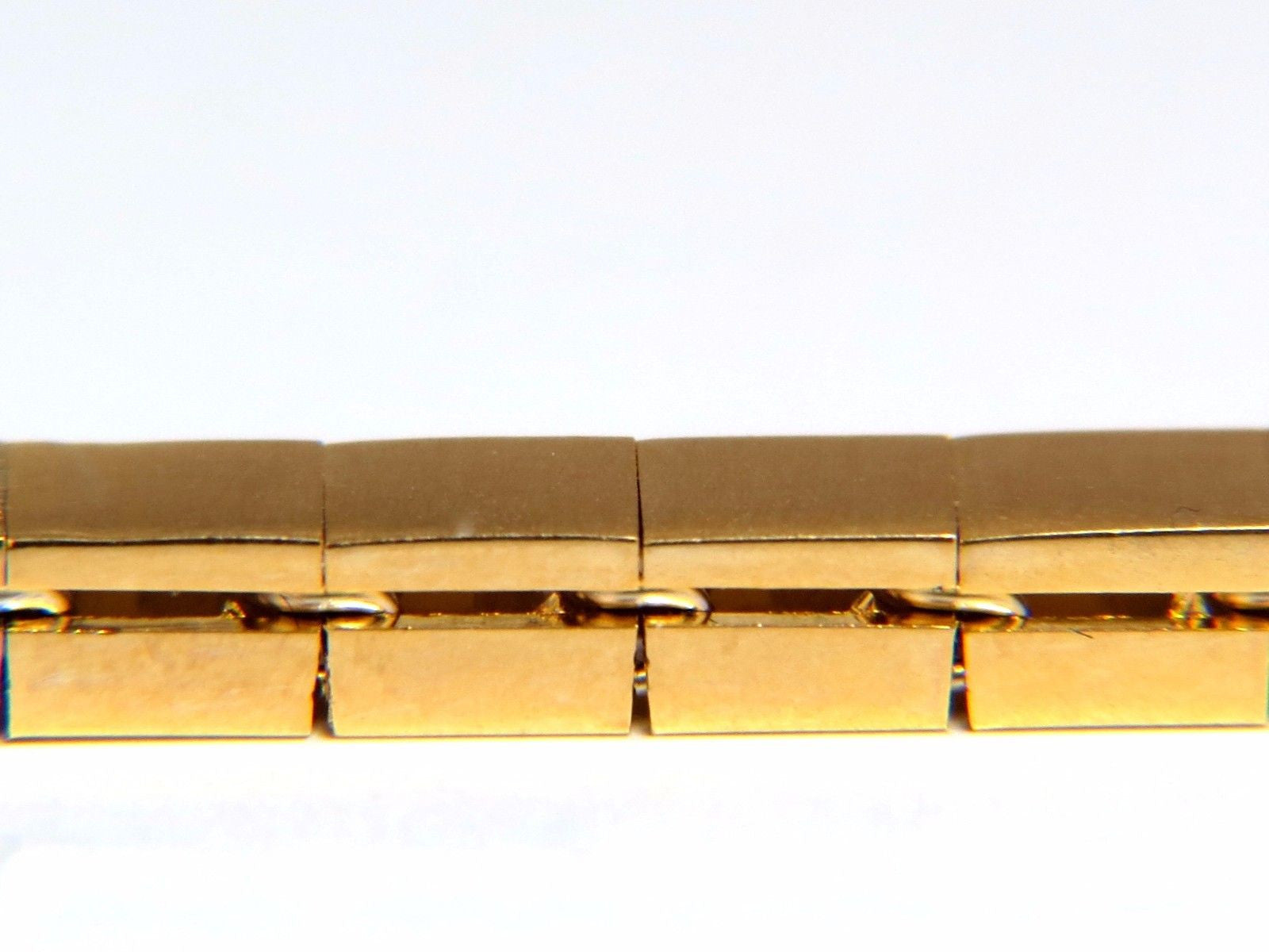 14K Gold Satin Brush Finish Diamond Box Bead Bracelet - 0.40ct Diamond Accents for Women, Perfect for Weddings, Anniversaries & Special Occasions