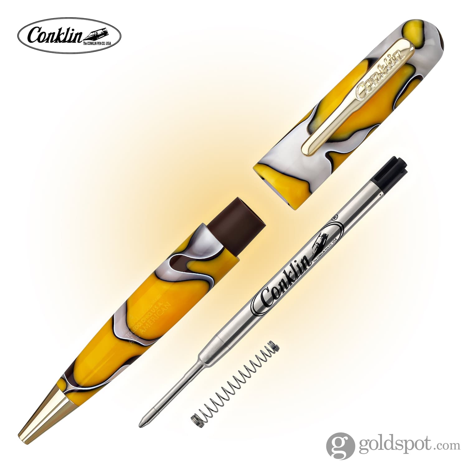 Conklin All American Ballpoint Pen - Yellowstone National Park Edition | Premium Writing Instrument for Professionals & Collectors | Perfect for Office Use, Gift Giving & Travel Journaling
