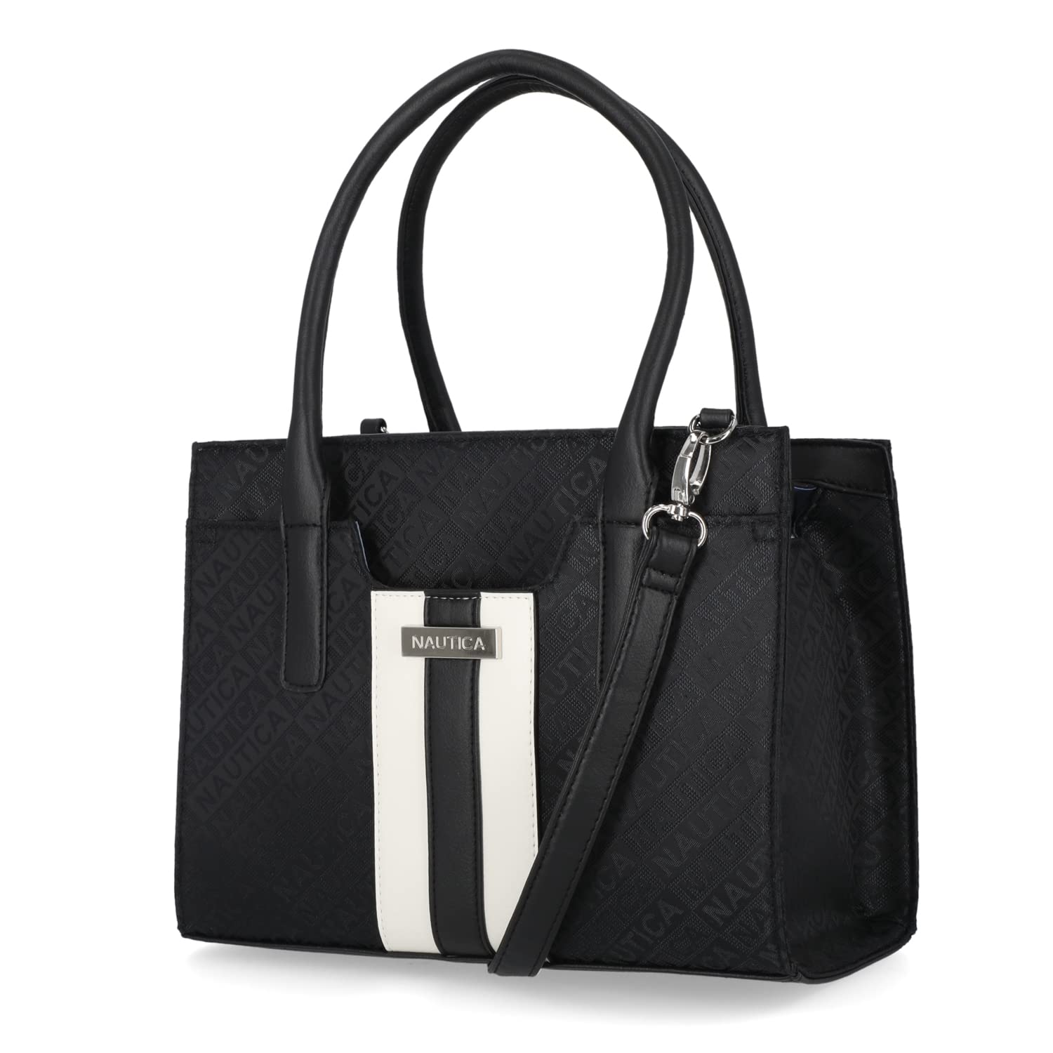 Nautica Women's Sandy Jr. Top Handle Satchel with Removable Crossbody Strap - Stylish Handbag for Work, Travel & Everyday Use