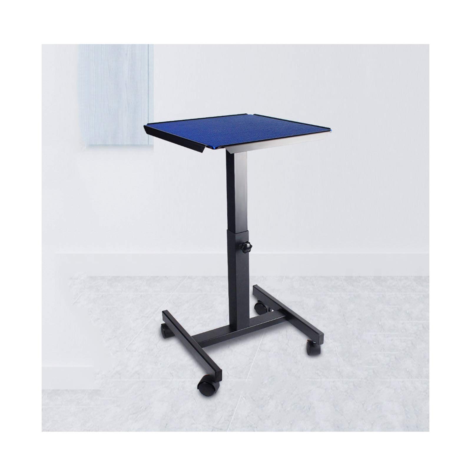 Zxb-Shop Heavy Duty Adjustable Mobile Projector & Laptop Stand with Rolling Cart and Tray - Multifunctional Presentation Trolley for Office, Classroom, and Home Theater Use (Color: A)
