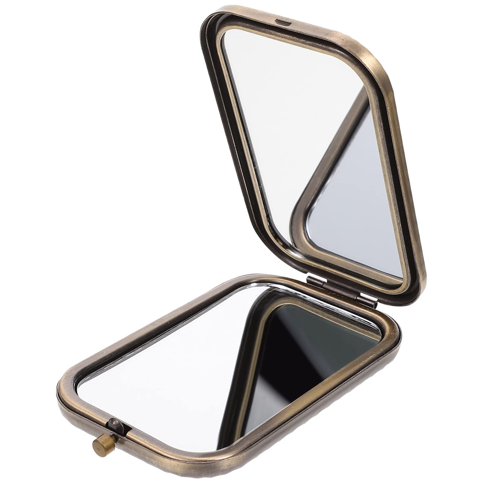 OSALADI Vintage Compact Cosmetic Mirror - Double-Sided Magnifying & Regular Mirror with Clasp, Portable Pocket Mirror for Makeup, Travel, Bridal Party Gifts | Perfect for Purse, Outdoor & Home Use