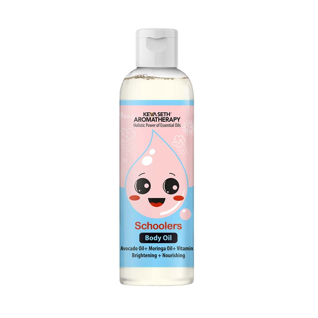 Keya Seth Aromatherapy Ultra-Light Brightening & Nourishing Body Massage Oil with Avocado Oil, Moringa Oil & Vitamin E - 200ml for Relaxation, Skin Hydration & Spa Treatments