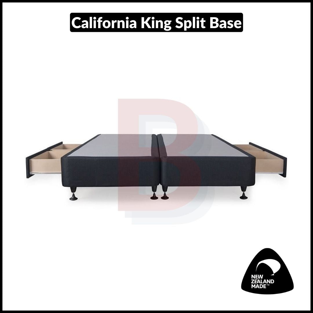 California King Drawer Bed Base with Standard Drawers - NZ Made Premium Quality for Master Bedroom & Guest Room Organization