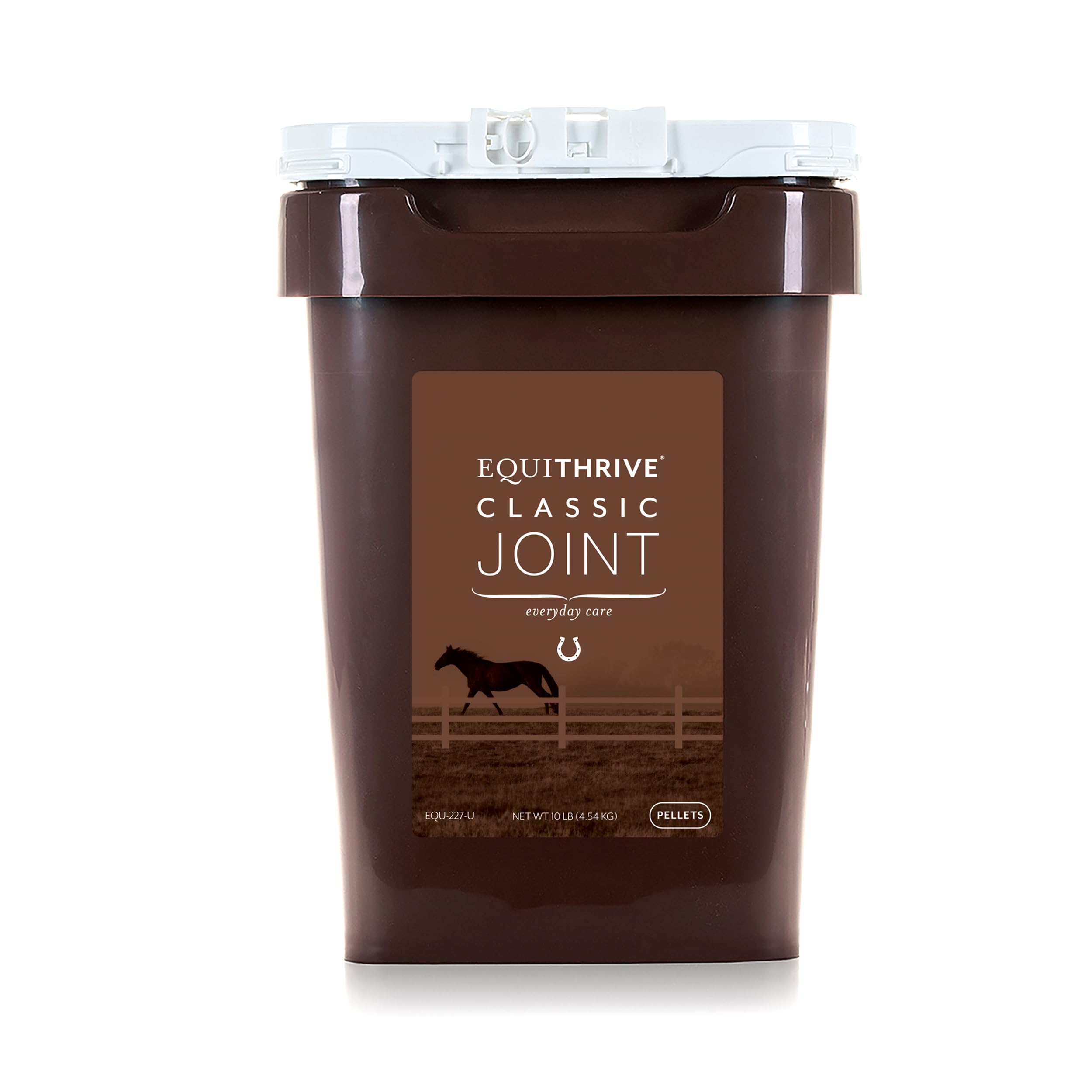 Equithrive Classic Joint Supplement Pellets for Horses - Glucosamine, Chondroitin, Hyaluronic Acid & MSM Formula - Supports Joint Health & Mobility for Senior & Active Horses (10 lb) - Ideal for Training, Recovery & Daily Joint Care