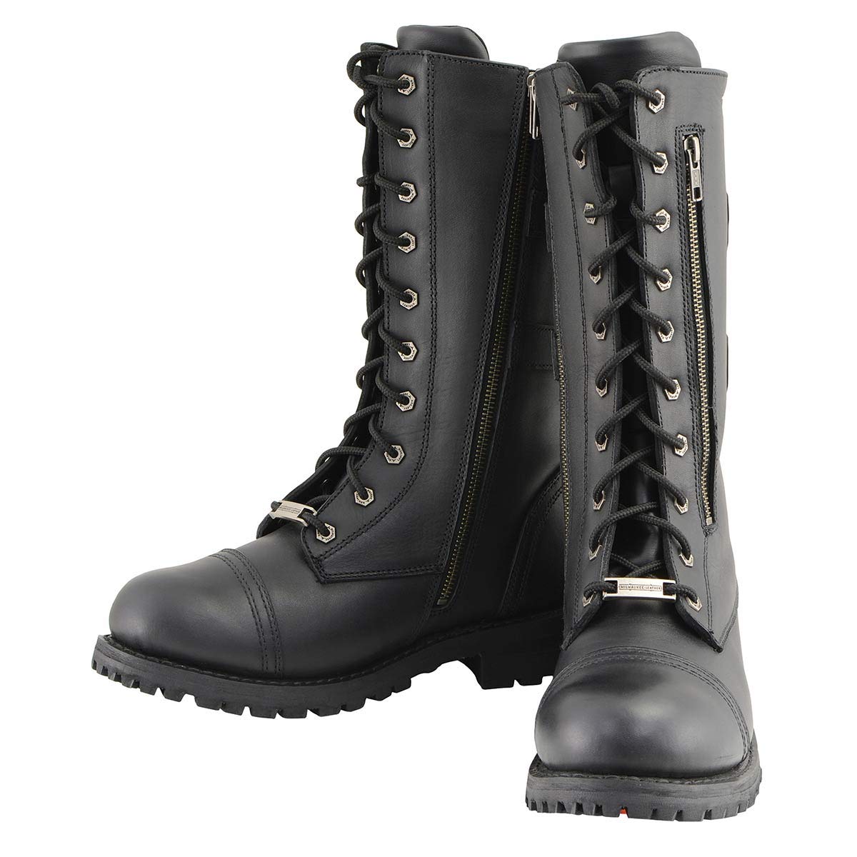 Premium Milwaukee Leather Men's Engineer Motorcycle Boots - Classic Riding Boots for Bikers & Cruisers - Comfortable & Durable for Long Rides & Road Trips