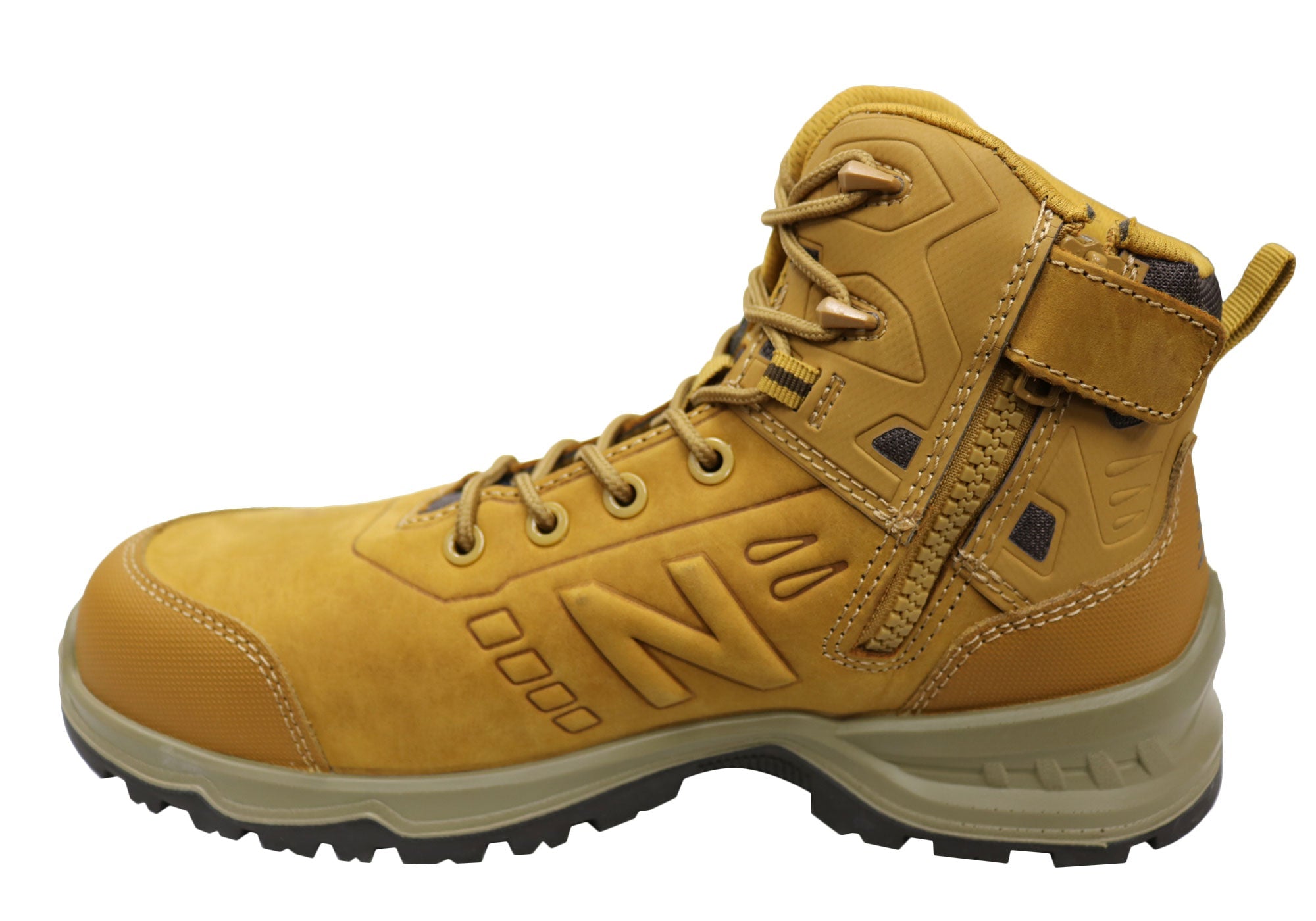 New Balance Contour Men's Leather Composite Toe 4E Extra Wide Work Boots - Steel Toe Safety Shoes for Construction, Warehouse & Industrial Work