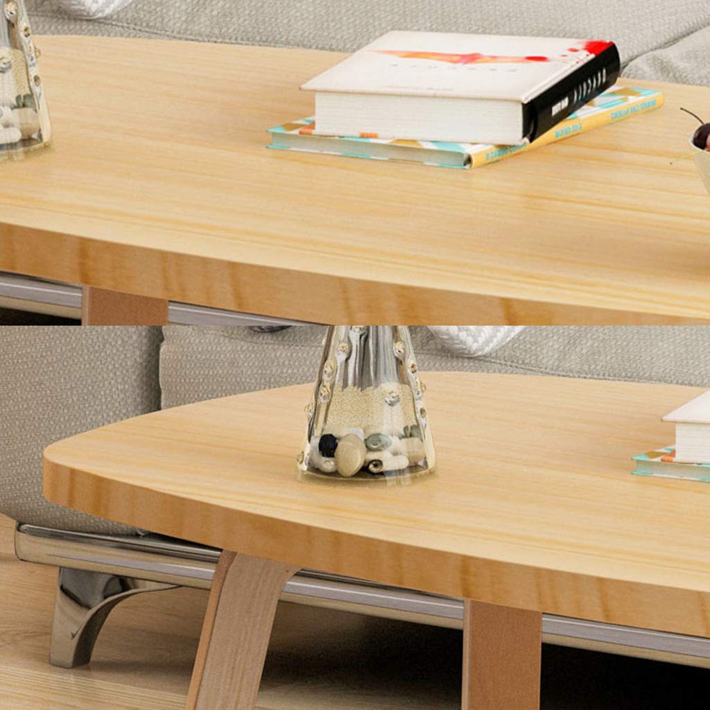 Solid Wood Sofa Table - Nordic Style Round Coffee Table for Living Room, Small Apartment Side Table & Corner Table Decor, Natural Wood Finish - Perfect for Compact Spaces, Coffee Nooks & Cozy Home Decor