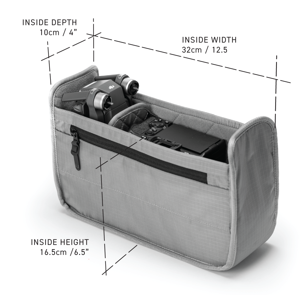 GRIP SLING 12 Camera Insert - Secure Camera Organizer for DSLR & Mirrorless Cameras - Perfect for Travel, Hiking & Outdoor Photography