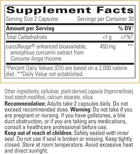 Integrative Therapeutics Curalieve - Premium Herbal Supplement for Pain Relief & Inflammation - Supports Joint & Muscle Health - Ideal for Athletes & Active Lifestyles