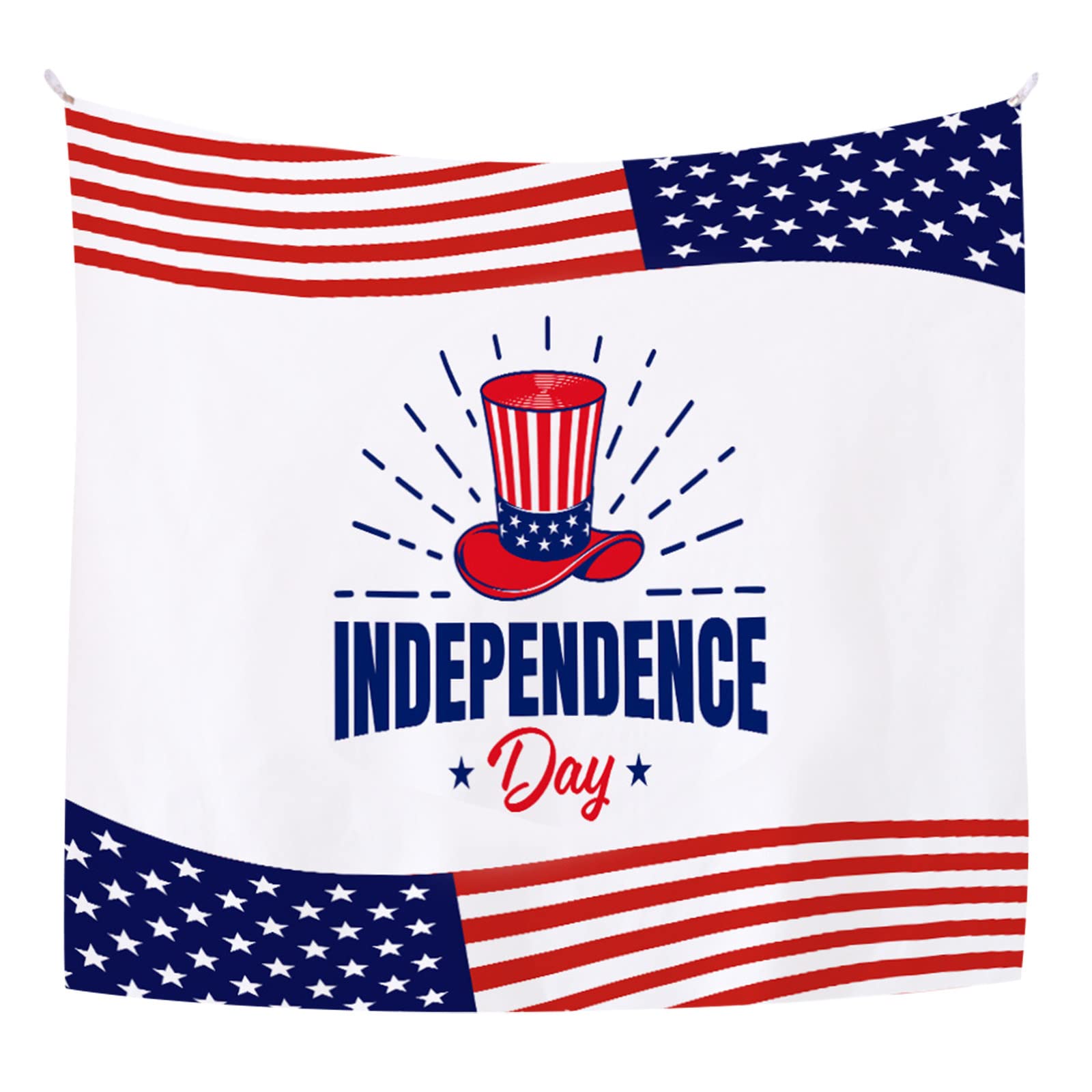 American Flag Patriotic Photo Backdrop - Independence Day Party Decorations, Balloons & Party Supplies for 4th of July Celebrations, Memorial Day, Veterans Day & Patriotic Events (One Size)