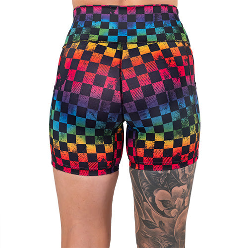Prismatic Shorts for Men & Women - Trendy & Comfortable Summer Activewear | Perfect for Running, Yoga, Gym & Outdoor Activities