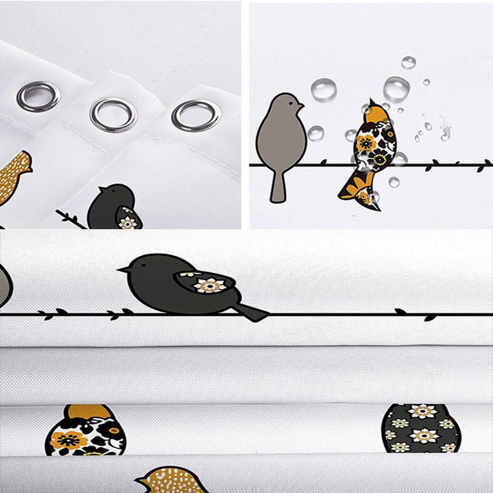 Abstract Modern Camper RV Shower Curtain for Travel Trailer Bathroom - Beige Camping Fabric Shower Curtain Set with Hooks (47x64 Inch) - Waterproof & Lightweight for Outdoor Adventures, RV Trips & Tiny Home Decor