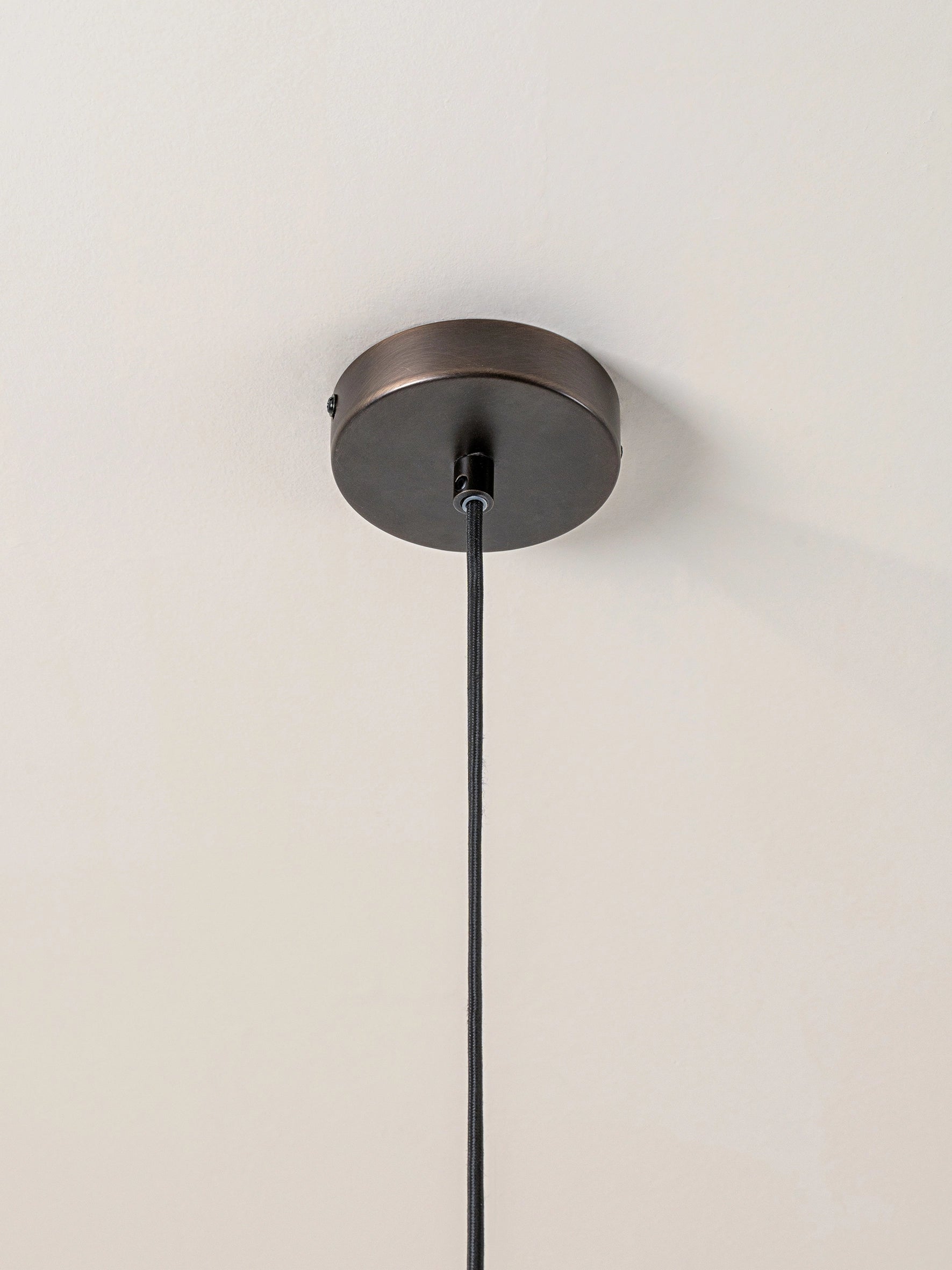 Elegant Alabaster Glass and Bronze Ceiling Pendant Light - Modern Chandelier for Dining Room, Bedroom & Living Room Lighting