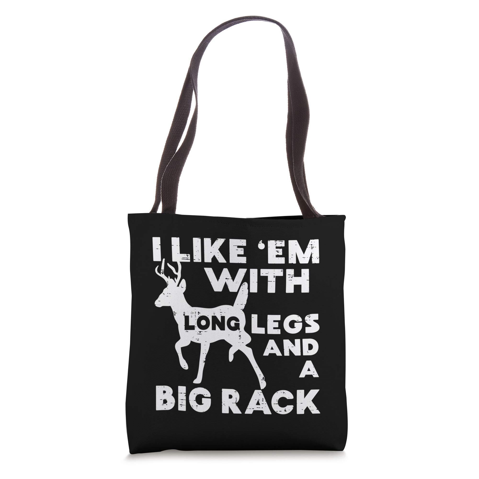 Deer Hunting Tote Bag - Funny Hunter Gift with Long Legs & Big Rack Design - Perfect for Hunting Trips, Outdoor Adventures & Wildlife Enthusiasts