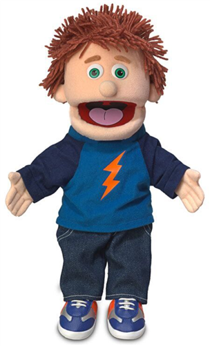 **Luca Small 36 cm Hand Puppet - Soft Plush Animal Puppet for Kids, Interactive Storytelling & Role Play (Code 14) - Perfect for Classroom, Home & Theater Performances**