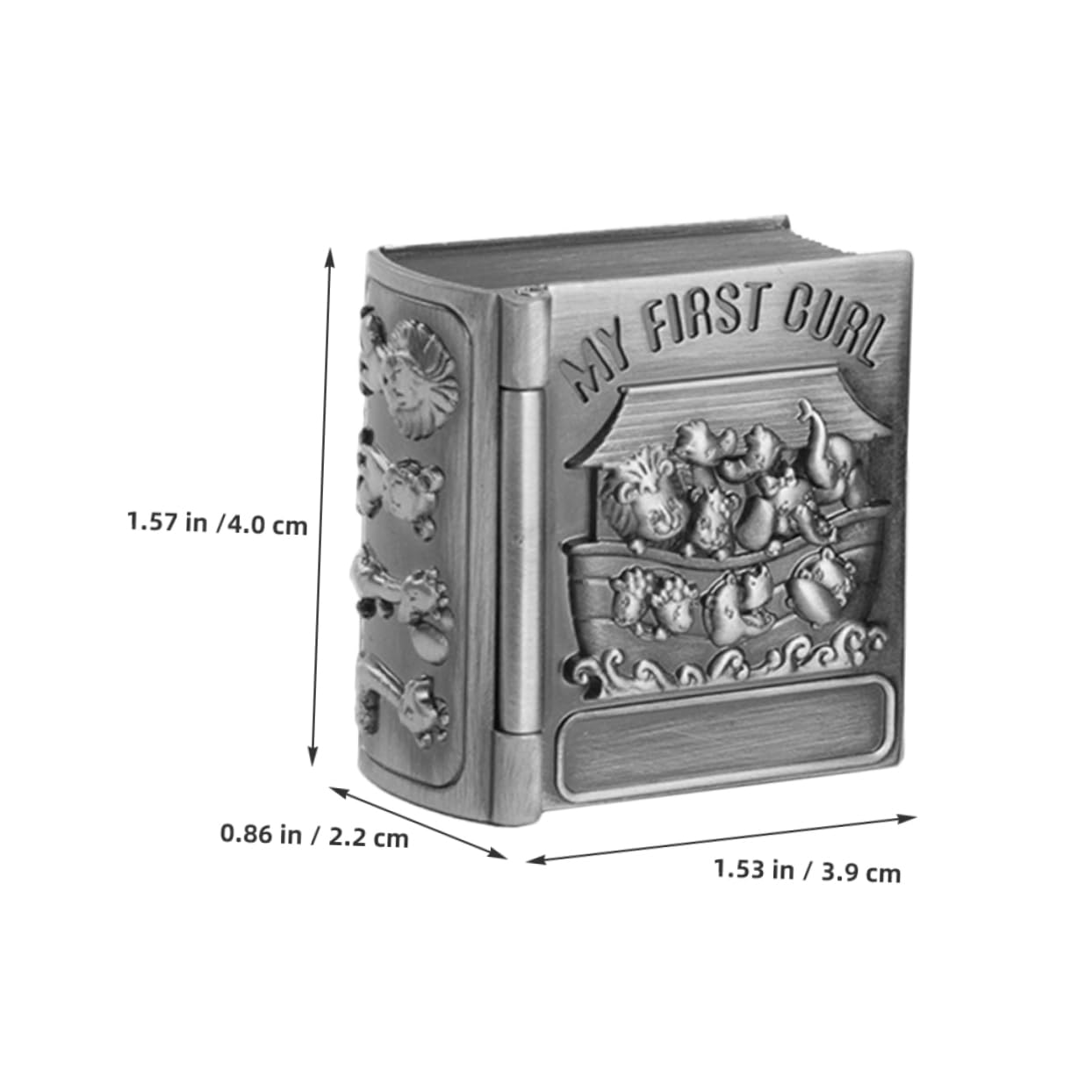 PRETYZOOM 2-Pack Zinc Alloy Tooth Storage Box - Deciduous Tooth Holder Container for Kids, Keepsake Organizer - Perfect for Baby Teeth Collection & Memory Preservation
