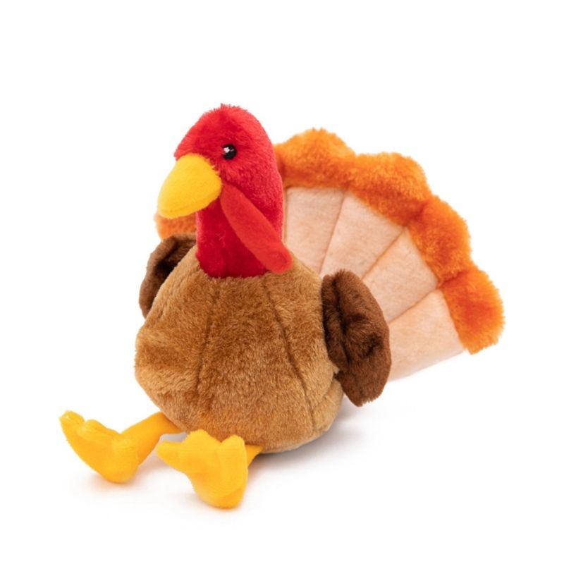 Zippy Paws Tucker the Turkey Plush Dog Toy - Interactive Squeaky Chew Toy for Small & Medium Dogs - Perfect for Playtime, Training & Holiday Gifts