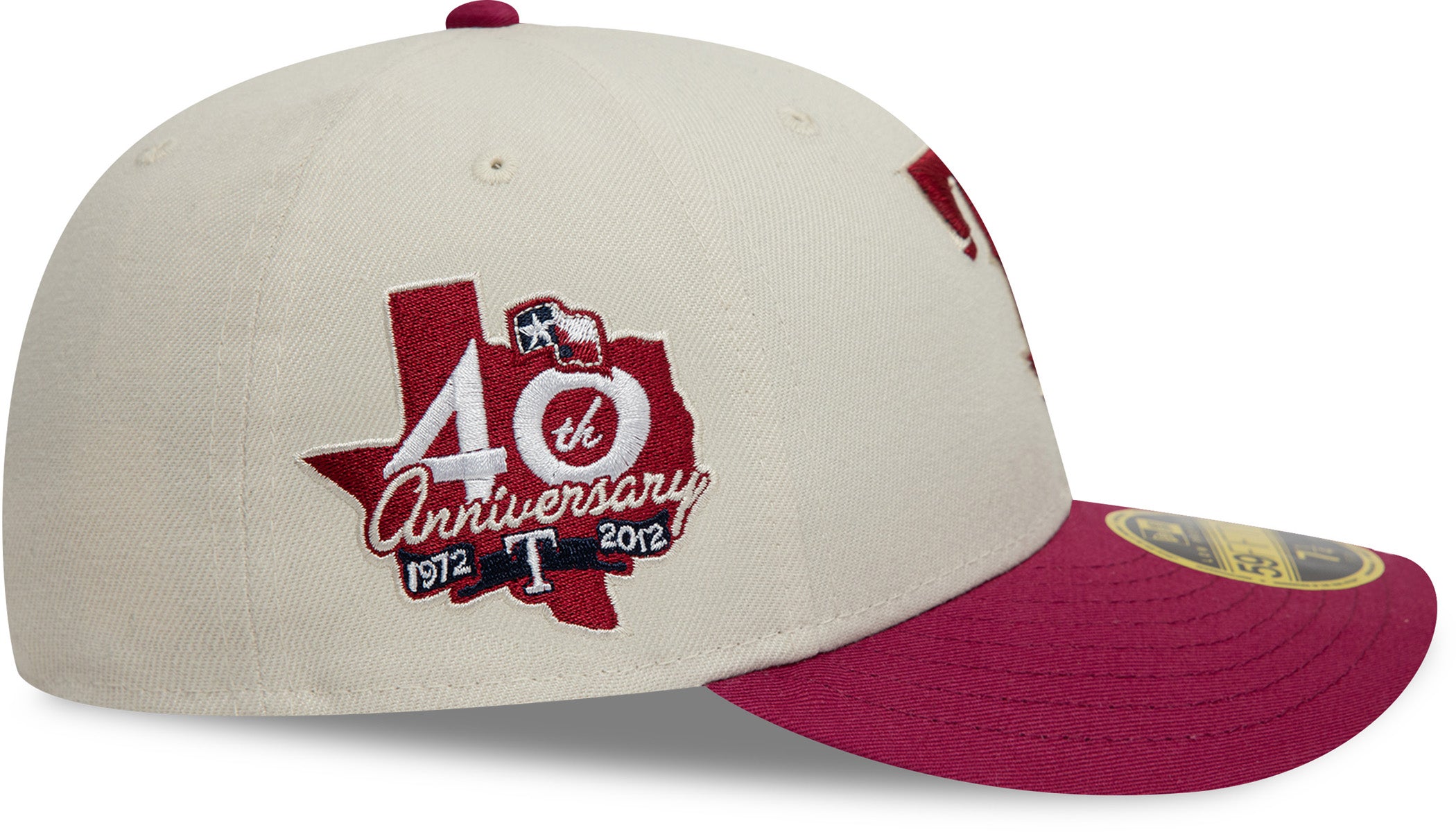 Texas Rangers New Era 59Fifty LP Pin Baseball Cap - Official MLB Fitted Hat for Men & Women - Perfect for Baseball Games, Fan Collections & Everyday Wear