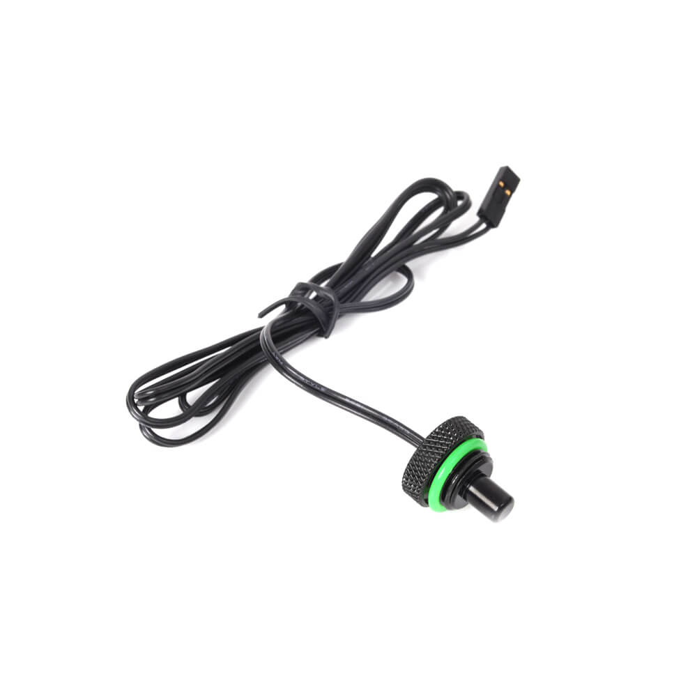 Bitspower Temperature Sensor Stop Fitting - Matt Black (OEM Packaging) | High-Performance Cooling System Component for PC Water Cooling & Custom Loop Builds