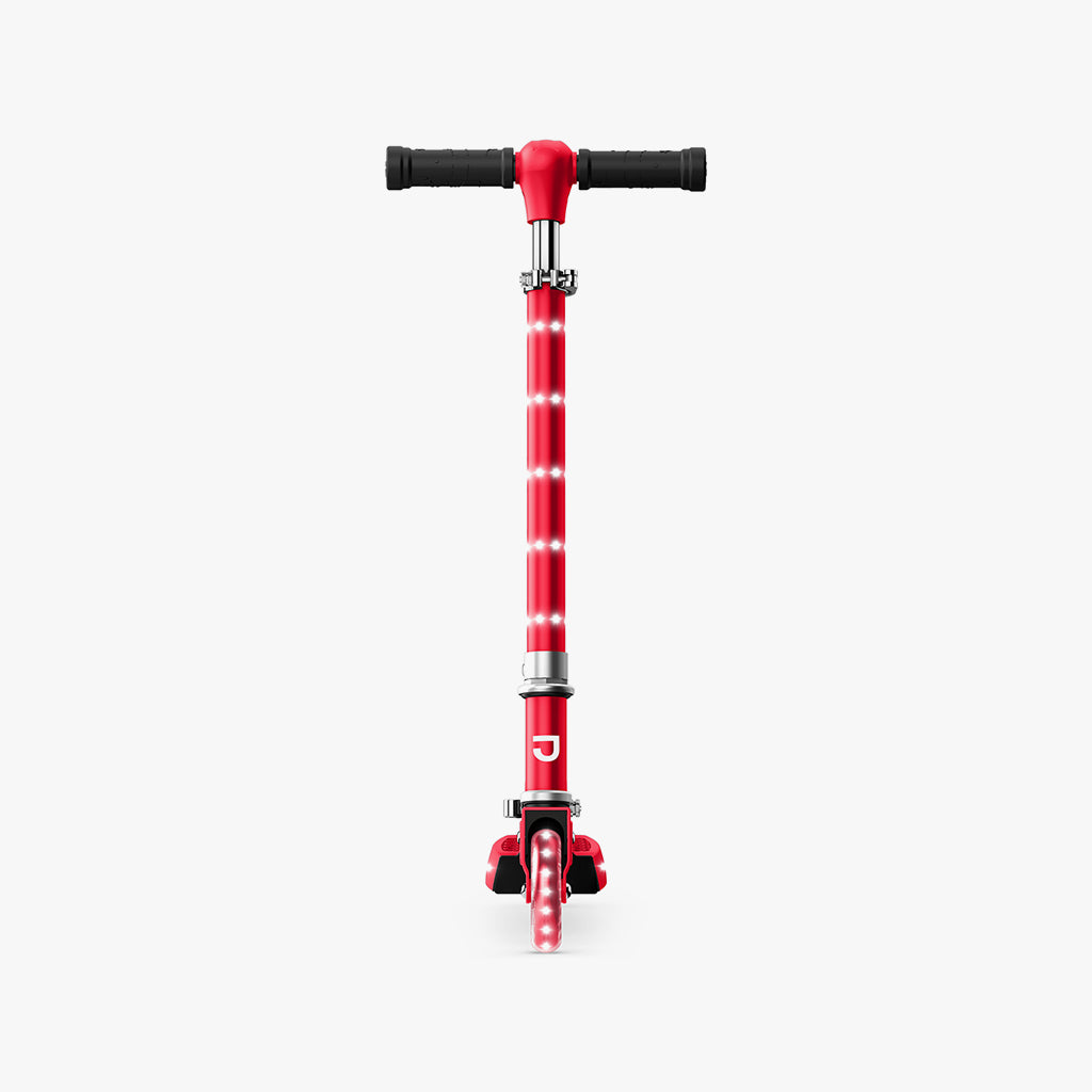 Orbit Light Up Folding Kick Scooter for Kids & Adults - LED Wheel Scooter with Adjustable Handlebar - Perfect for Commuting, Neighborhood Rides & Outdoor Fun