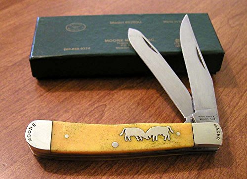 Moore Maker Inc. Fighting Bulls Trapper Knife - High-Quality Hunting & Outdoor Survival Knife for Camping, Bushcraft, and Everyday Carry (EDC)