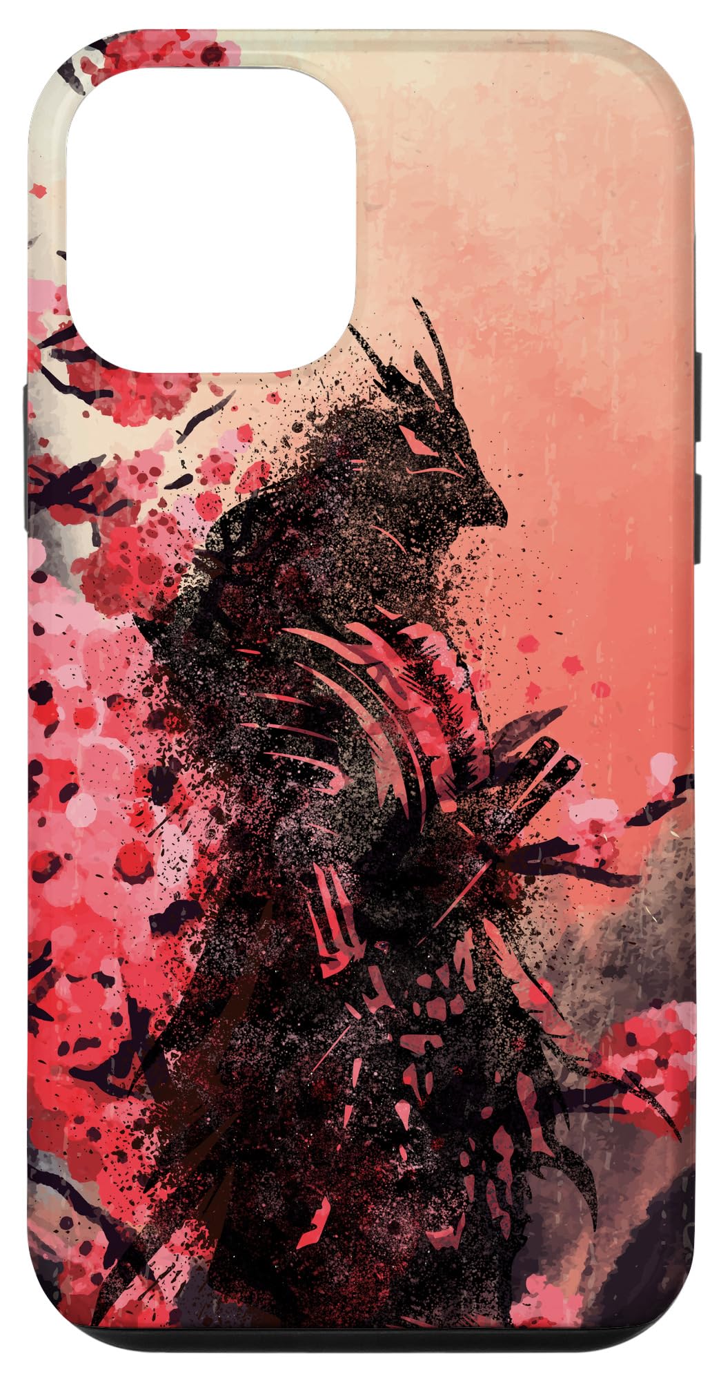 Japanese Samurai Cherry Blossom iPhone 12 Mini Case - Premium Katana Design Protective Phone Cover for Travel, Anime Fans & Japan Lovers