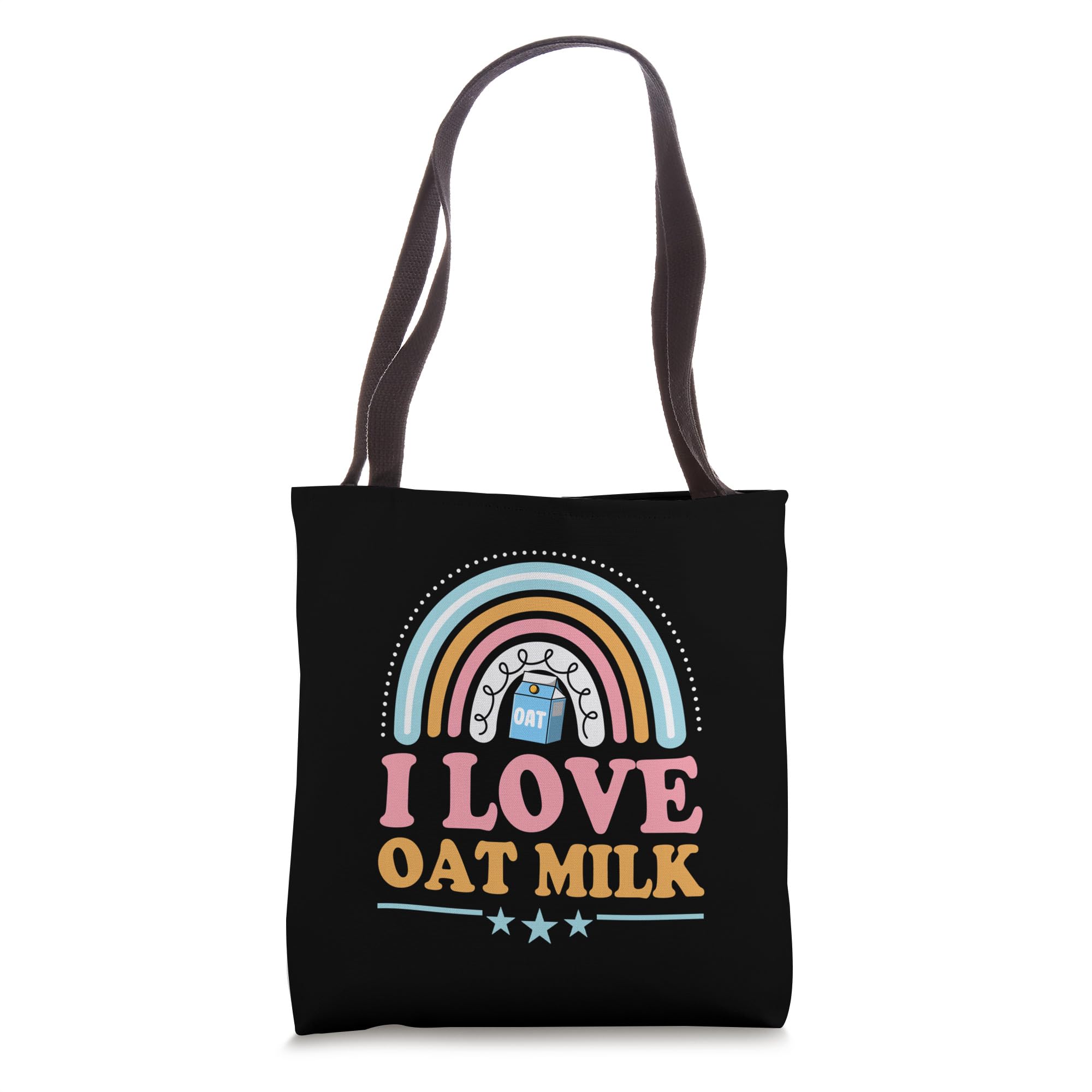 Bohemian Rainbow Tote Bag - Eco-Friendly Oat Milk Inspired Design for Women | Perfect for Beach, Shopping & Boho Fashion Accessories