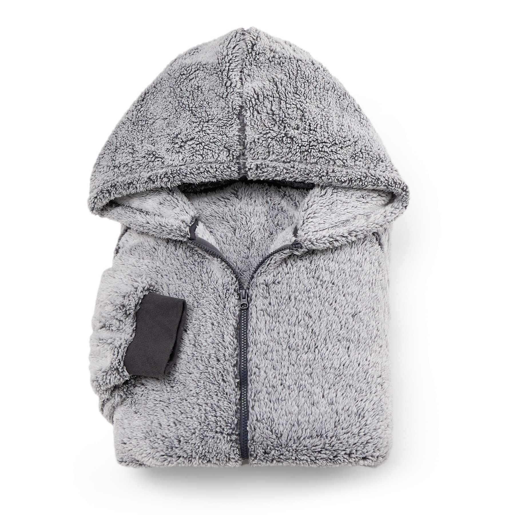 BEDSURE Wearable Blanket with Sleeves and Hood - Ultra Soft Sherpa Hoodie Blanket for Adults, Cozy Fleece Snuggie for TV Watching, Gaming, Reading & Lounging at Home