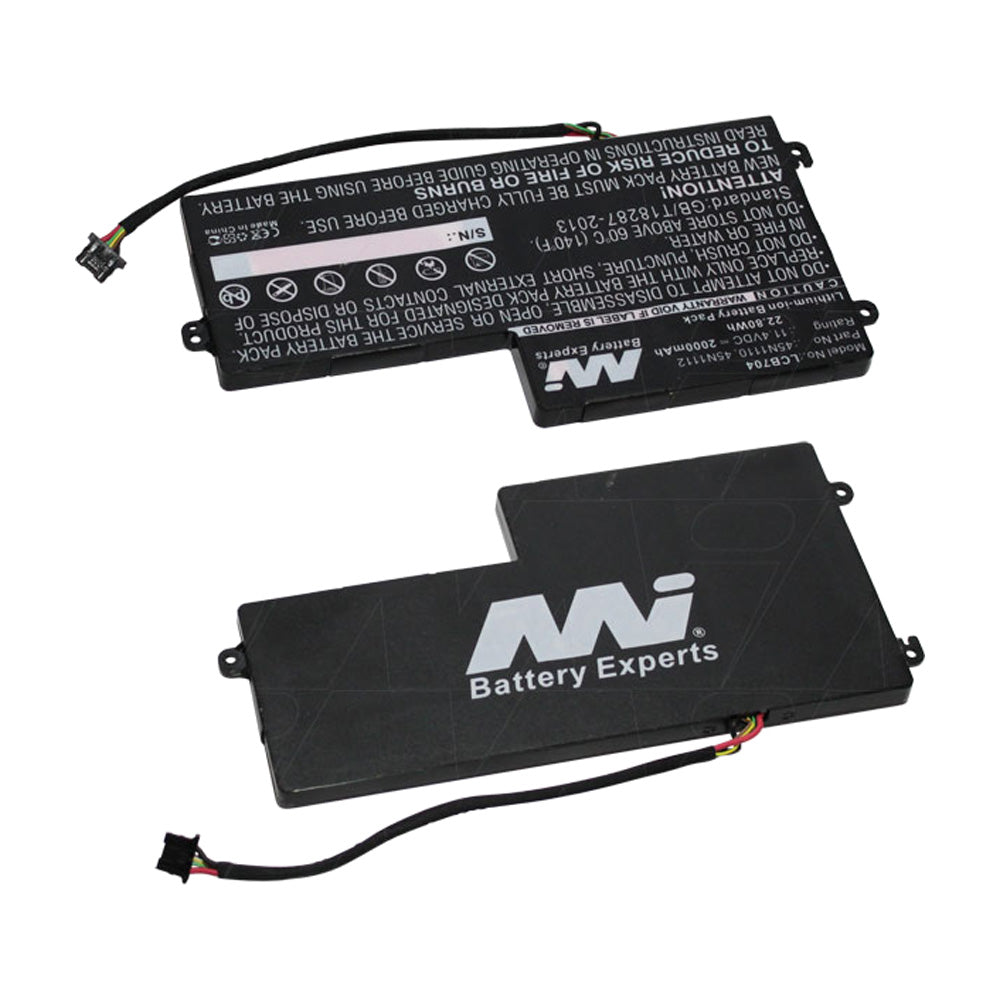 11.4V 22.80Wh 2000mAh Li-Ion Replacement Laptop Battery - Long Lasting Power for HP, Dell, Lenovo Laptops - Perfect for Work, Travel & Remote Learning