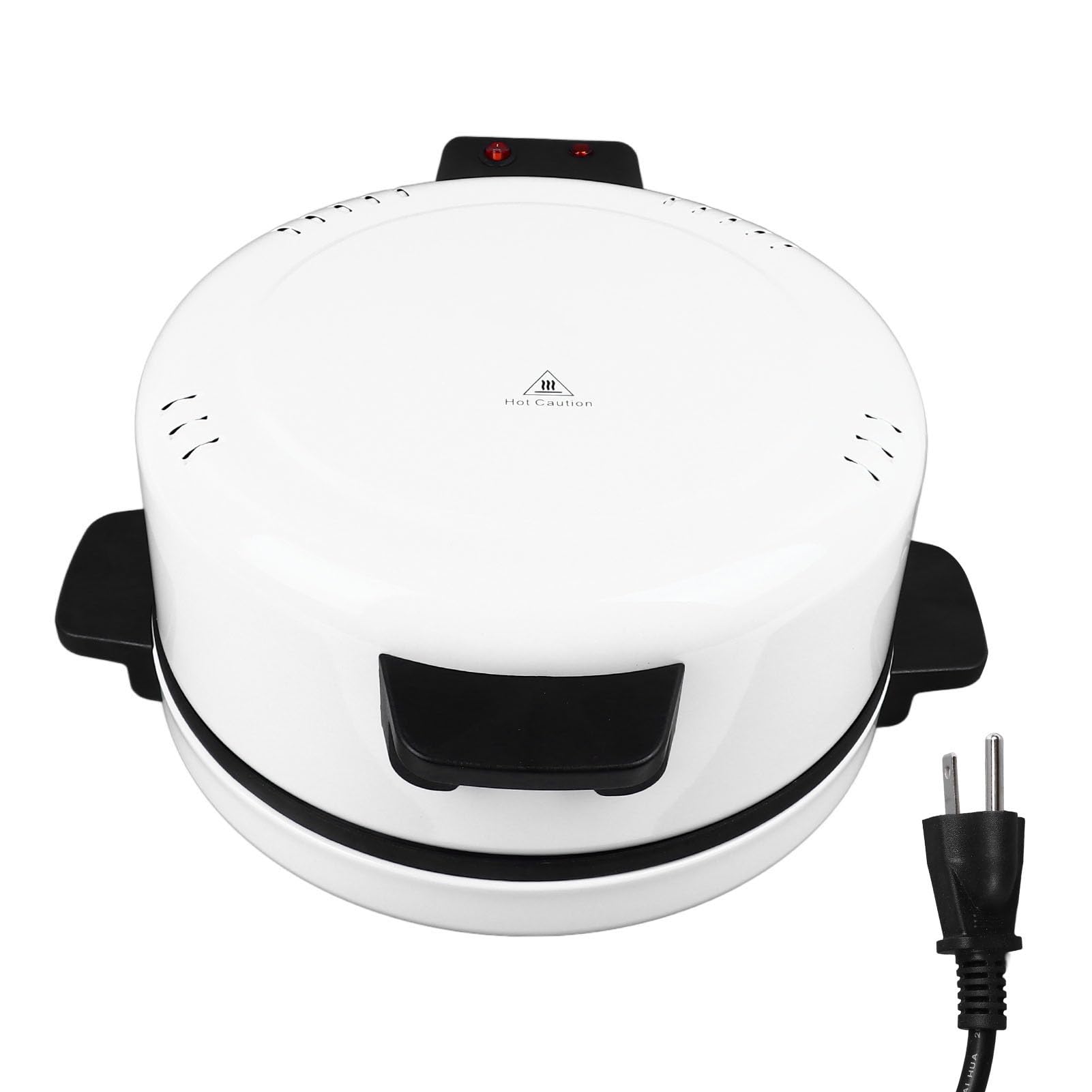 12 Inch Electric Pizza Oven - Portable Countertop Pizza Maker with Anti-Slip Base, Perfect for Pita Bread & Homemade Pizzas - Ideal for Home Kitchen, Outdoor Parties & Camping (110V US Plug)
