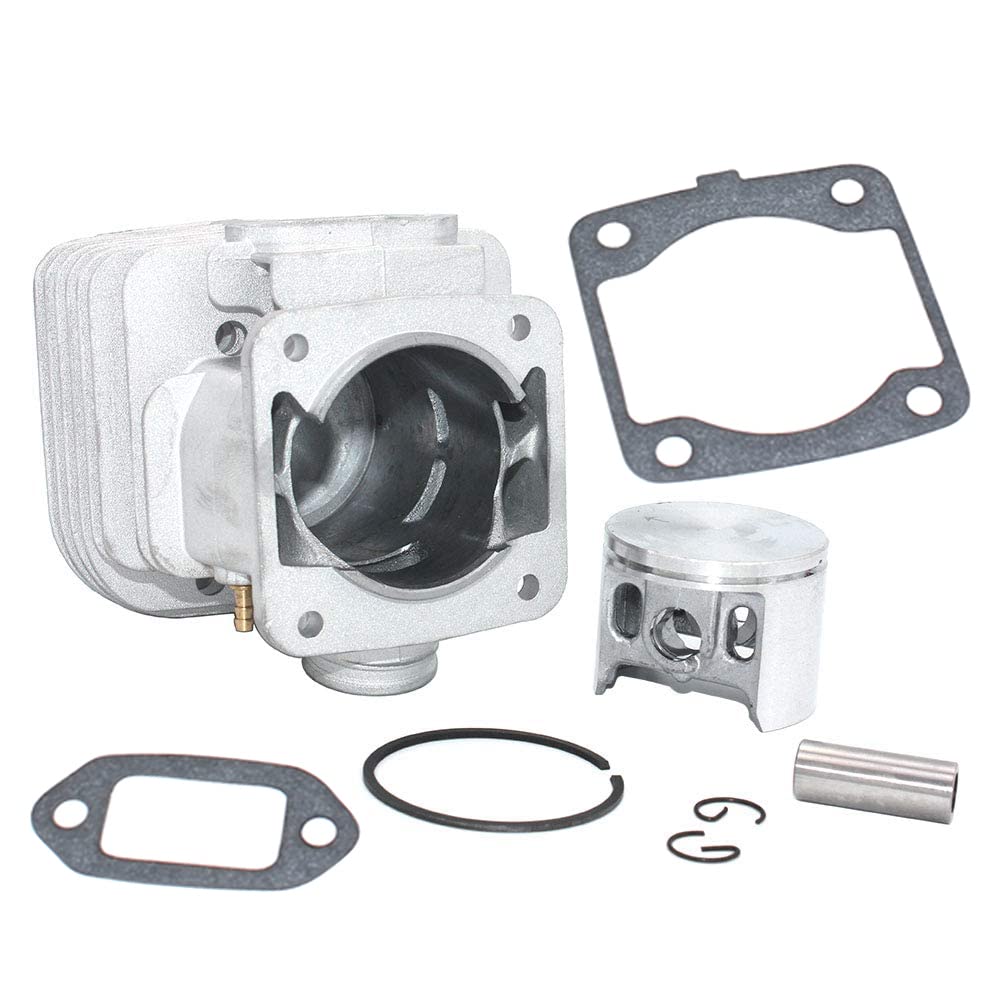 SeekPro 50mm Cylinder Piston Kit for Dolmar Power Cutter Saw PC7312 PC7314 PC7330 PC7335 PC7335C PC7430 PC7435 - Replacement Part 394130013 394130014 394130015 394130053 394130140 394137016 - Perfect for Chainsaw Repair & Maintenance
